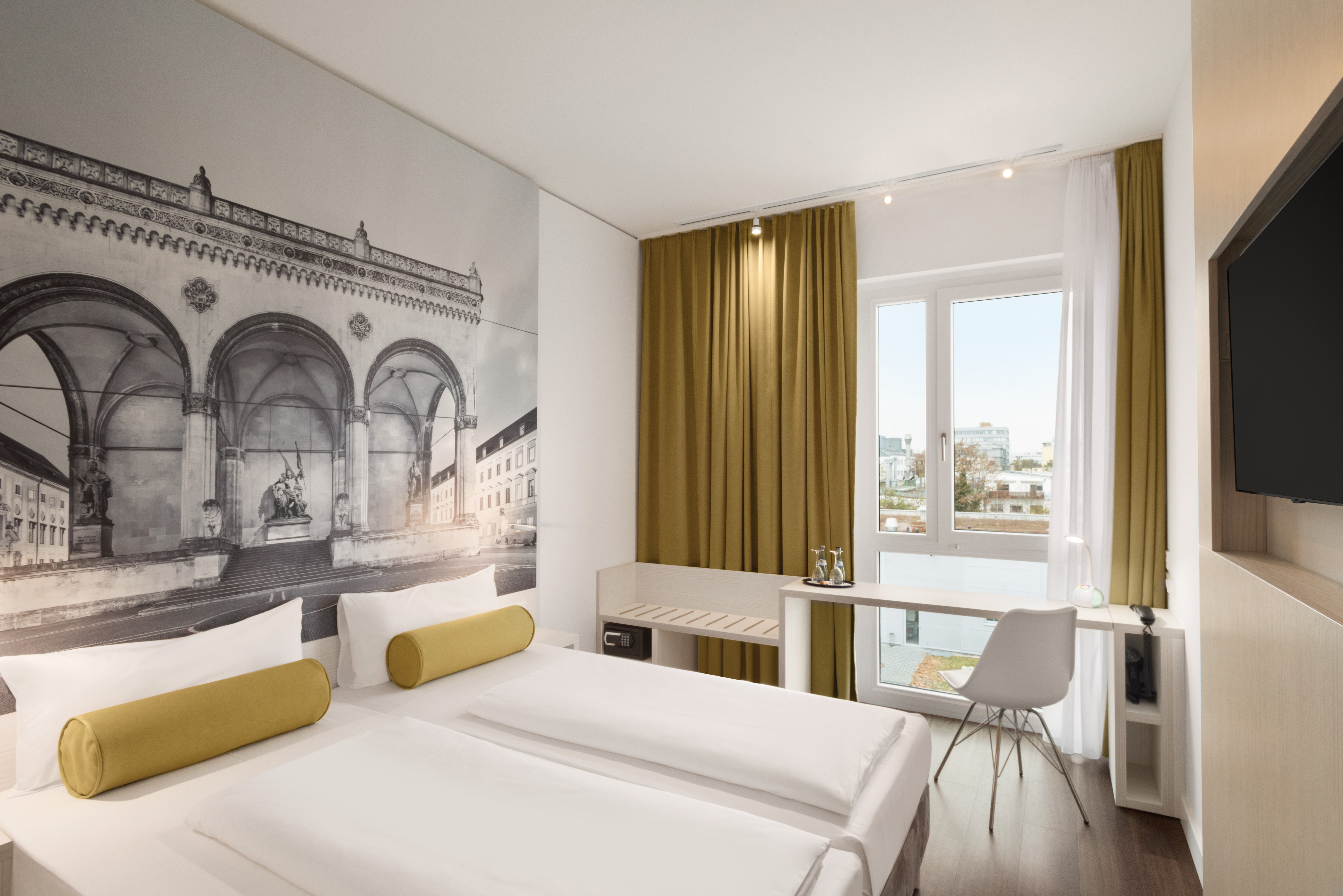 Guest room at the Super 8 by Wyndham Munich City North in Munich, Other than US/Canada