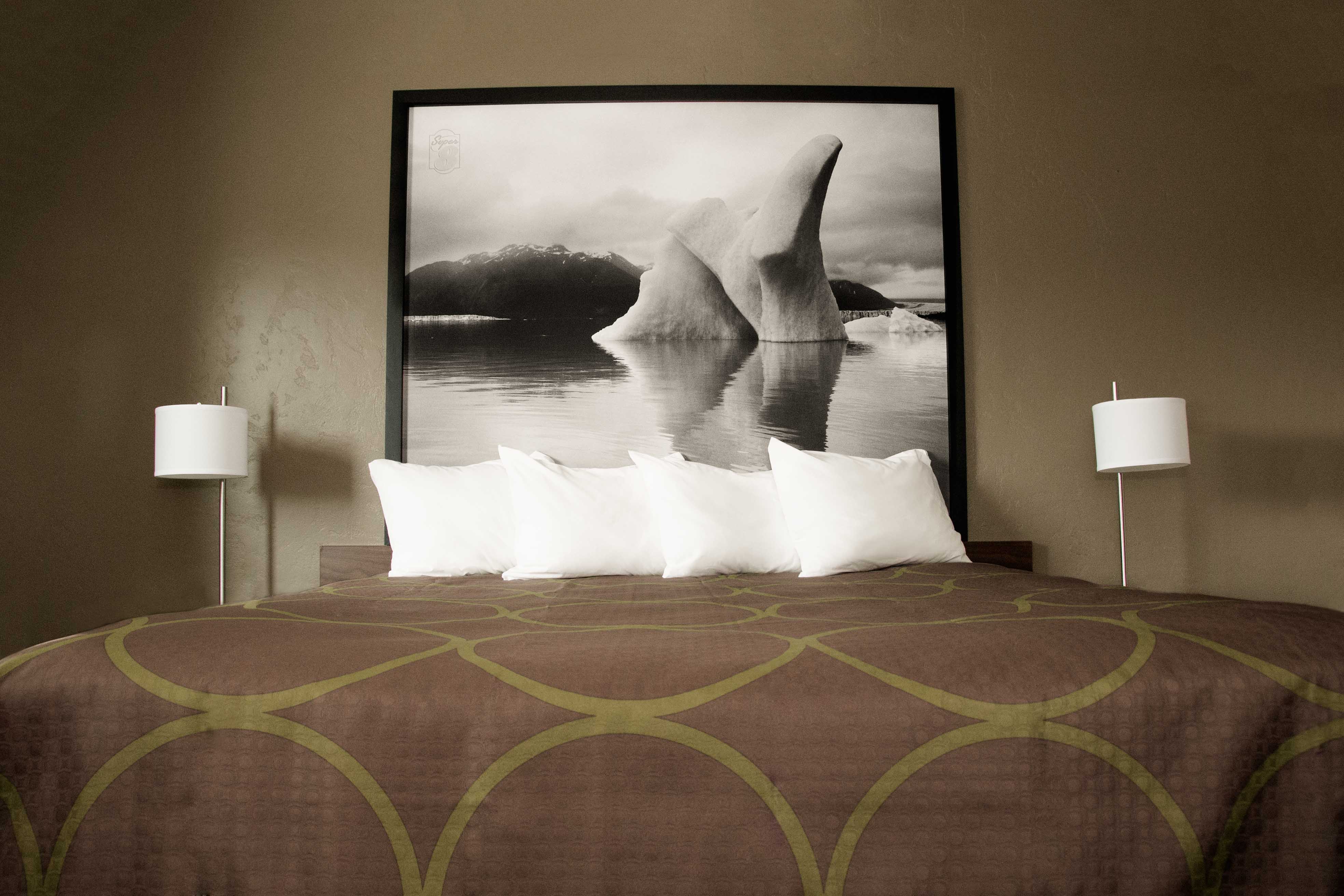 Guest room at the Super 8 by Wyndham Juneau in Juneau, Alaska