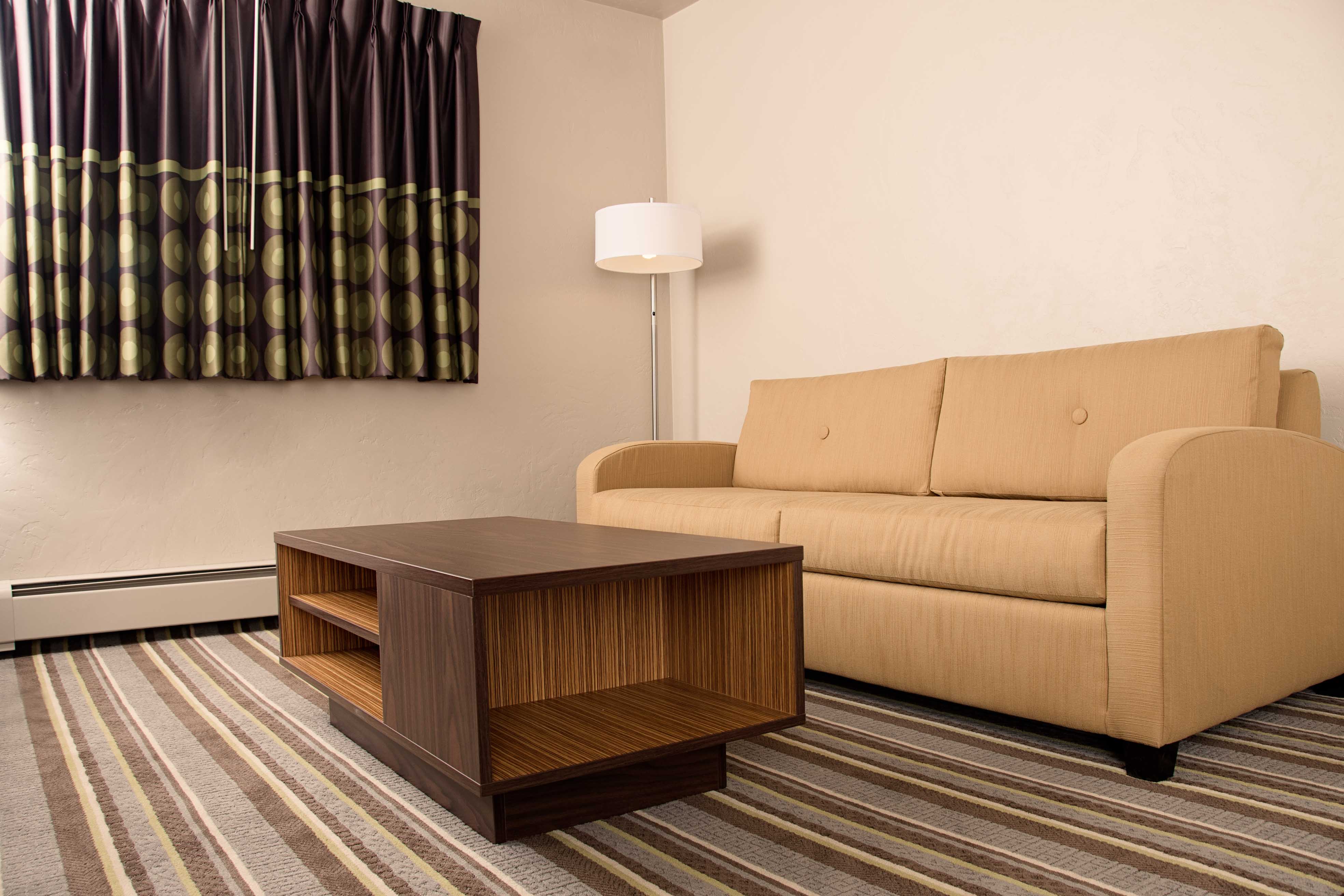 Guest room at the Super 8 by Wyndham Juneau in Juneau, Alaska