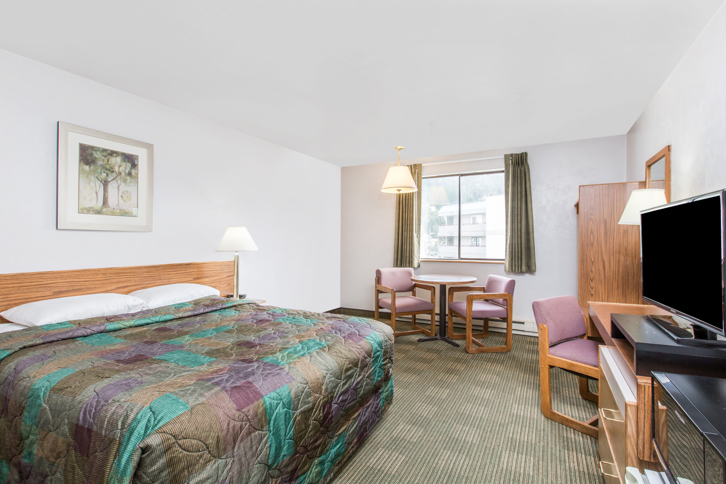 Guest room at the Super 8 by Wyndham Ketchikan in Ketchikan, Alaska