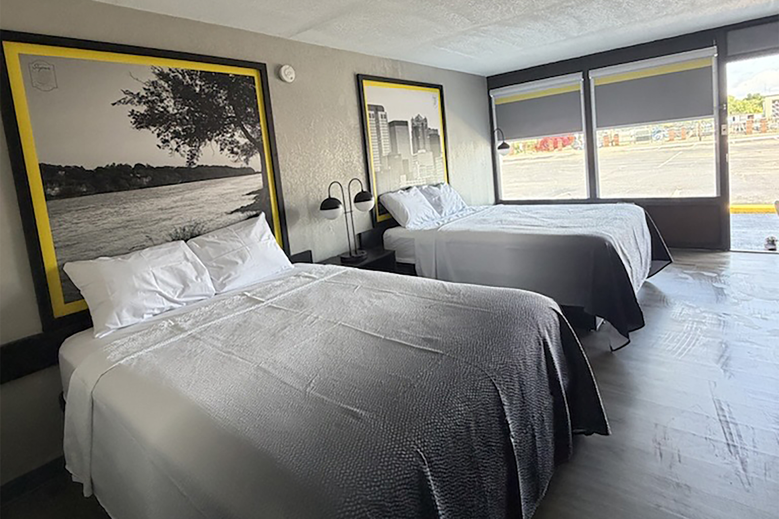 Guest room at the Super 8 by Wyndham Birmingham in Birmingham, Alabama