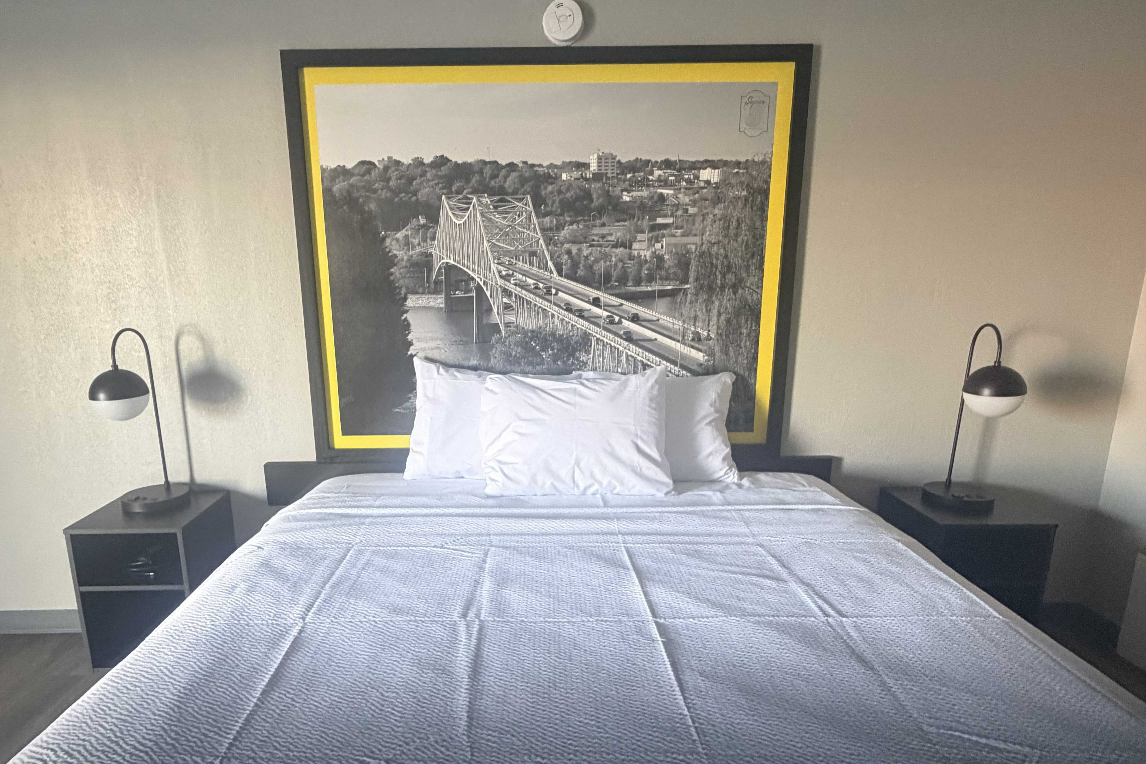Guest room at the Super 8 by Wyndham Birmingham in Birmingham, Alabama