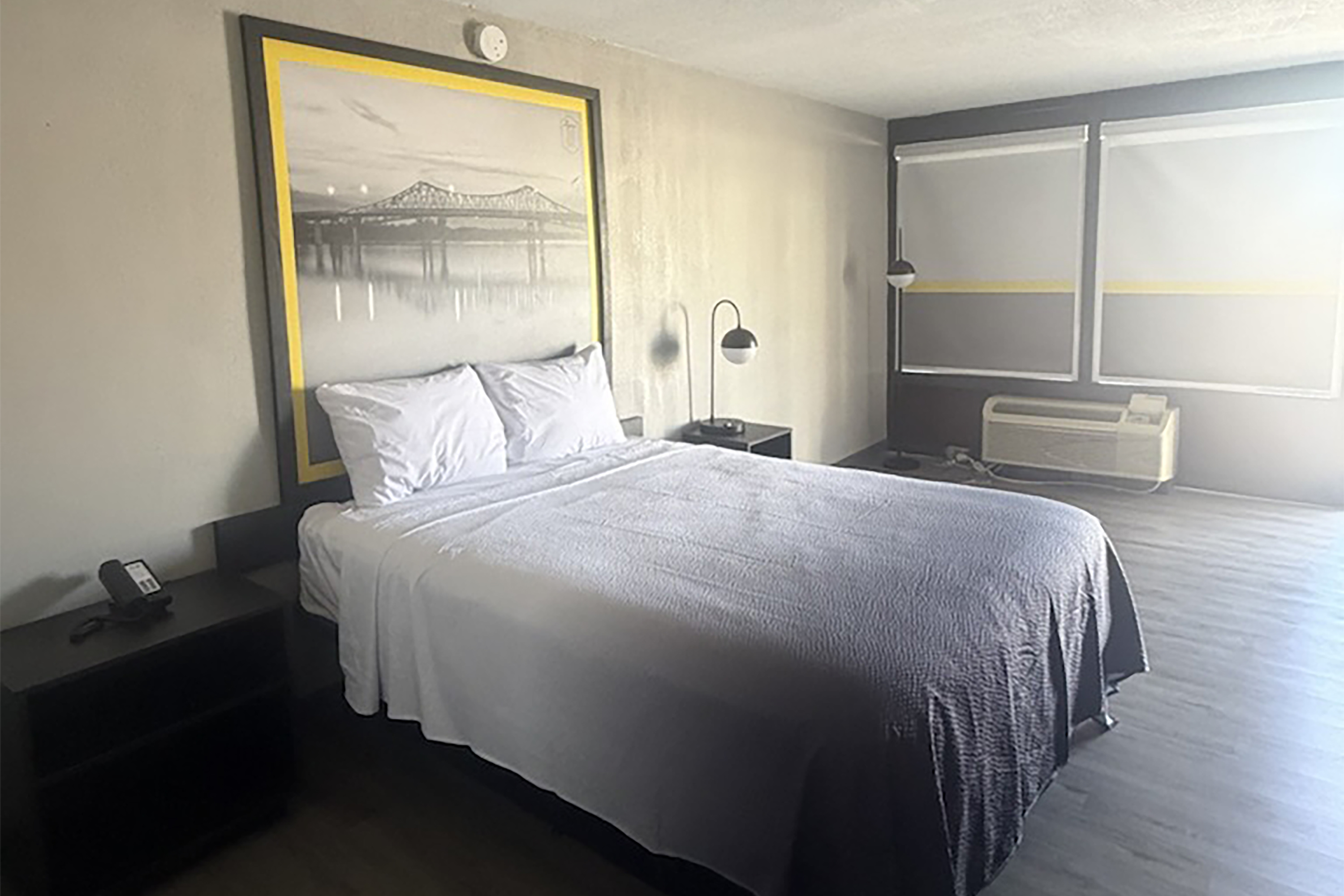 Guest room at the Super 8 by Wyndham Birmingham in Birmingham, Alabama