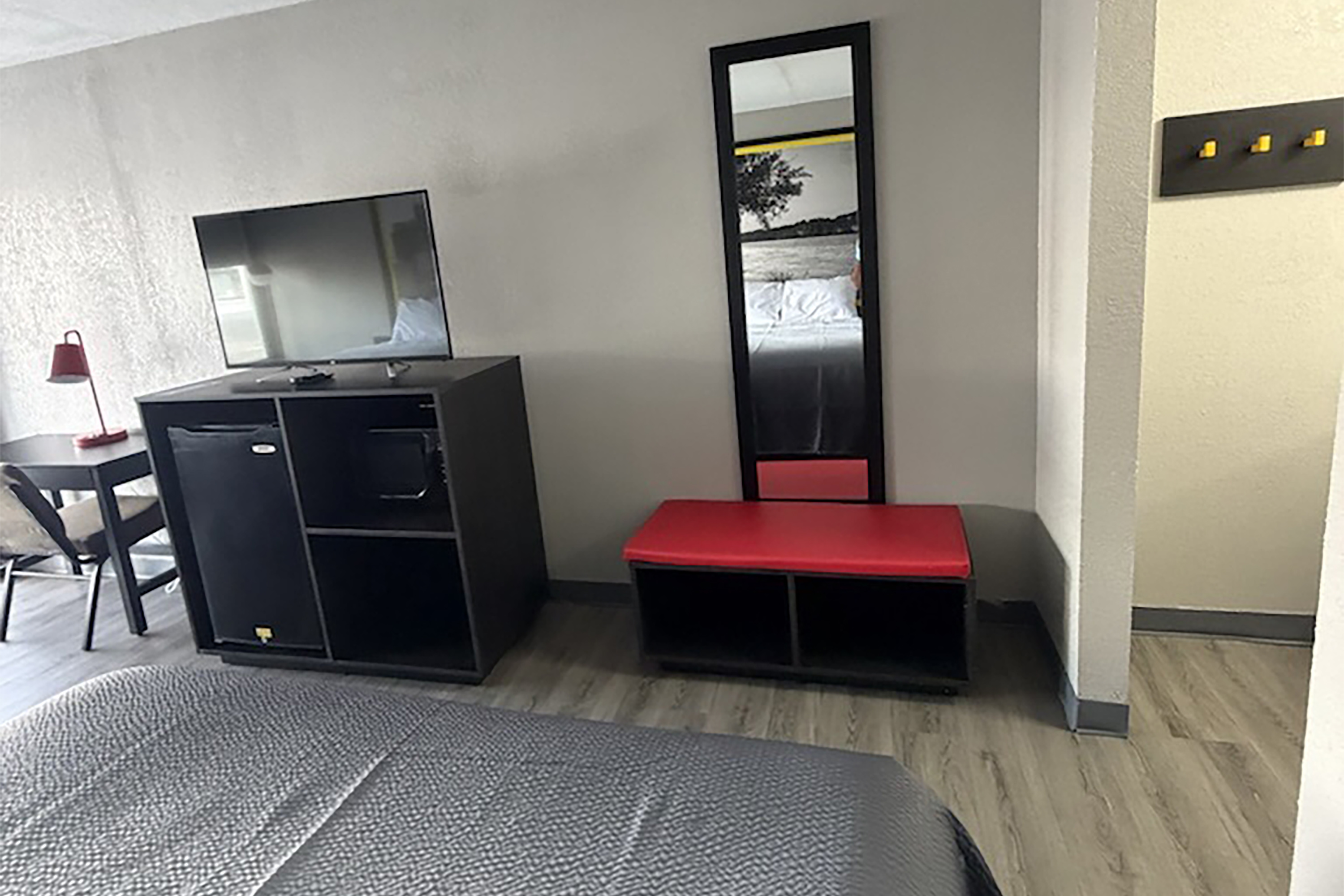 Guest room at the Super 8 by Wyndham Birmingham in Birmingham, Alabama