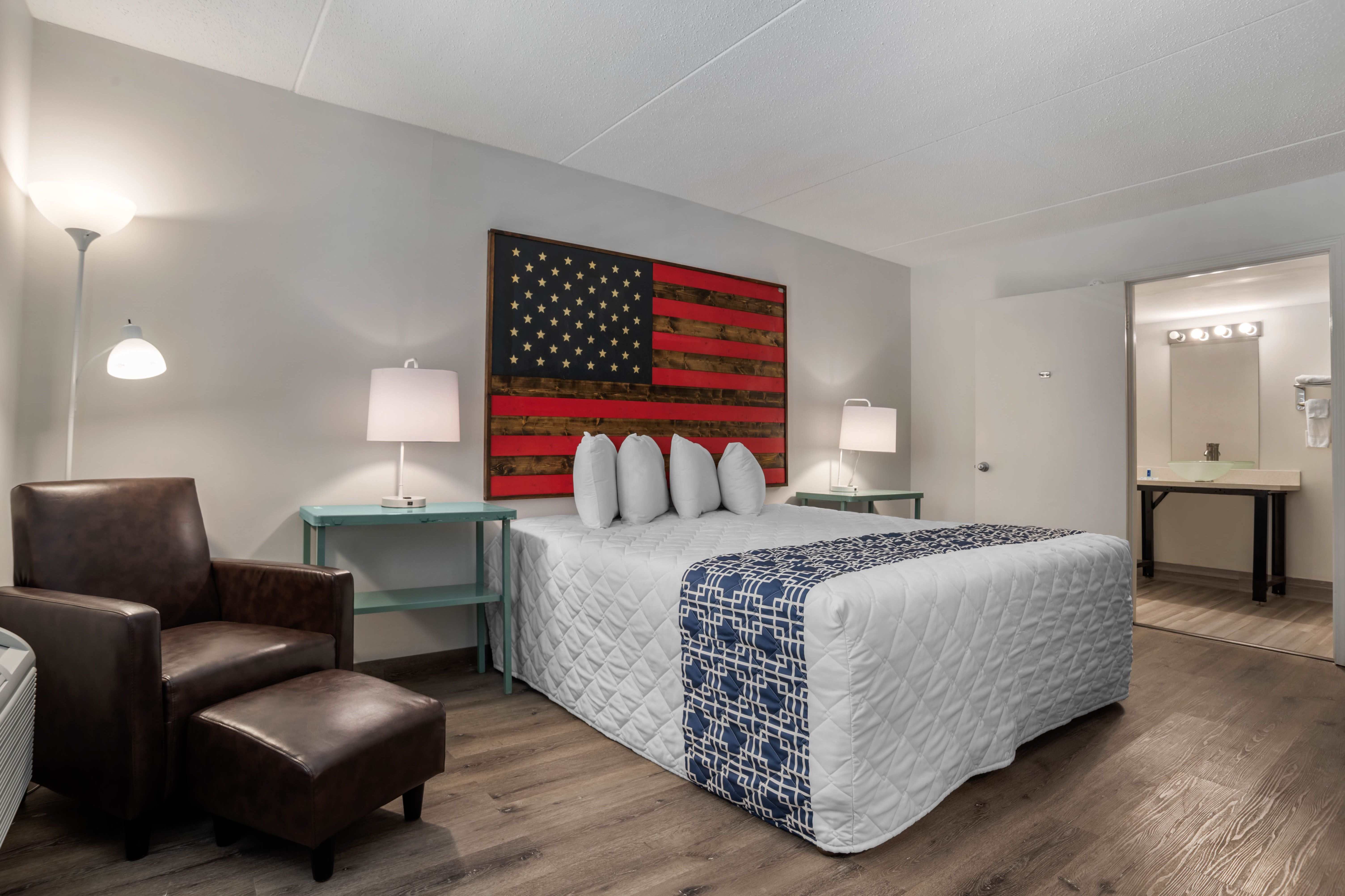 Guest room at the Super 8 by Wyndham Daleville/Fort Novosel in Daleville, Alabama