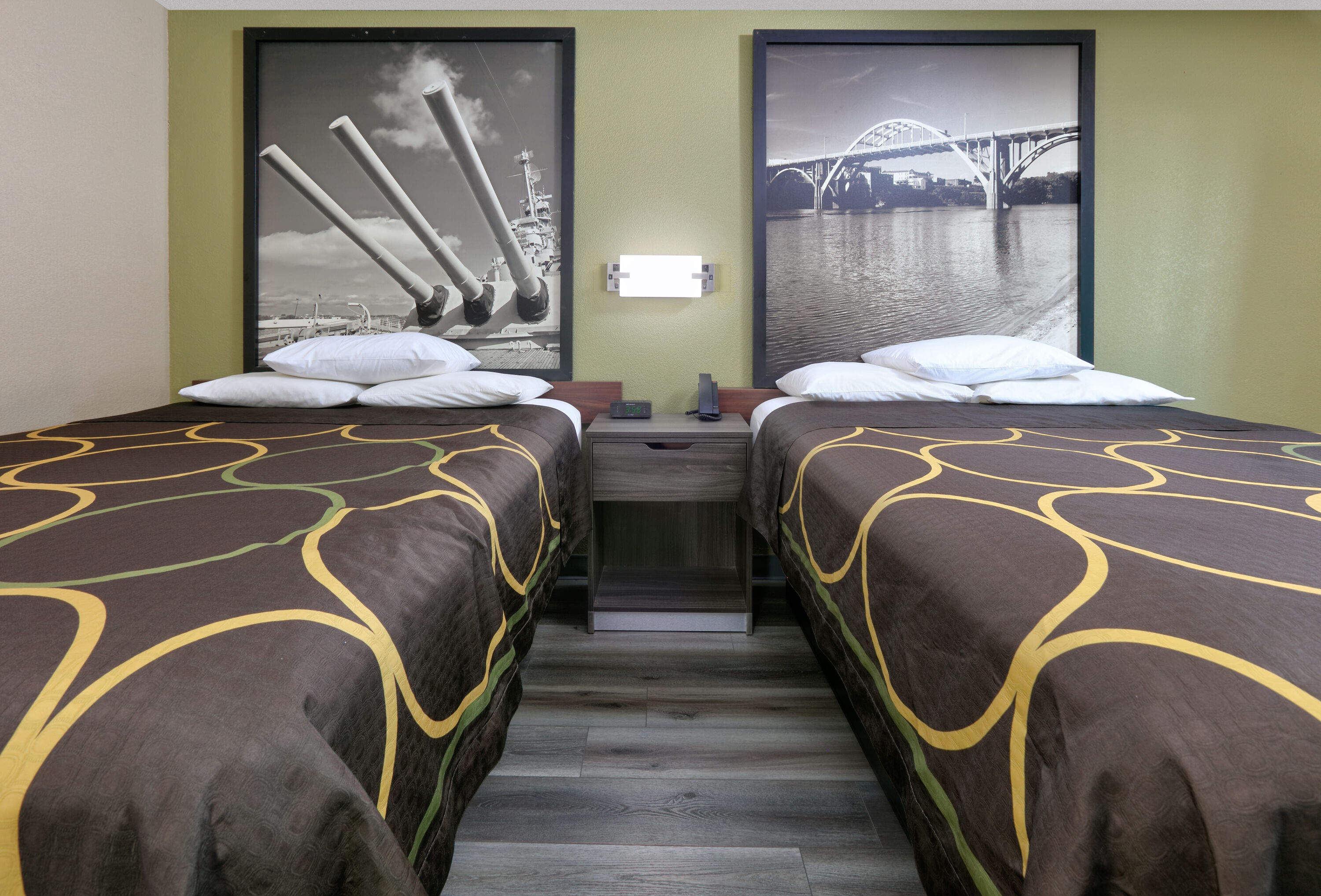 Guest room at the Super 8 by Wyndham Mobile/Tillmans Corner in Mobile, Alabama