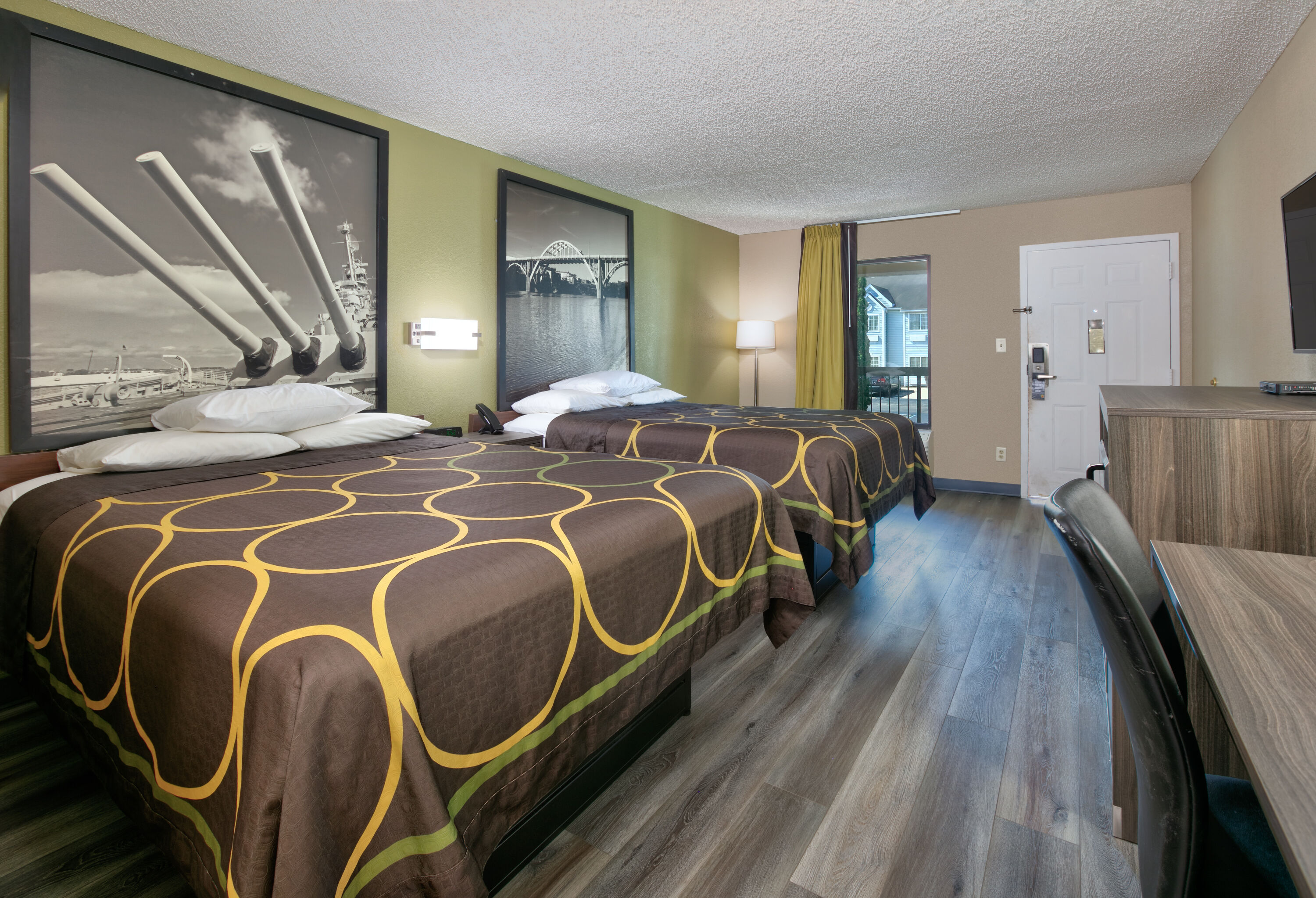 Guest room at the Super 8 by Wyndham Mobile/Tillmans Corner in Mobile, Alabama