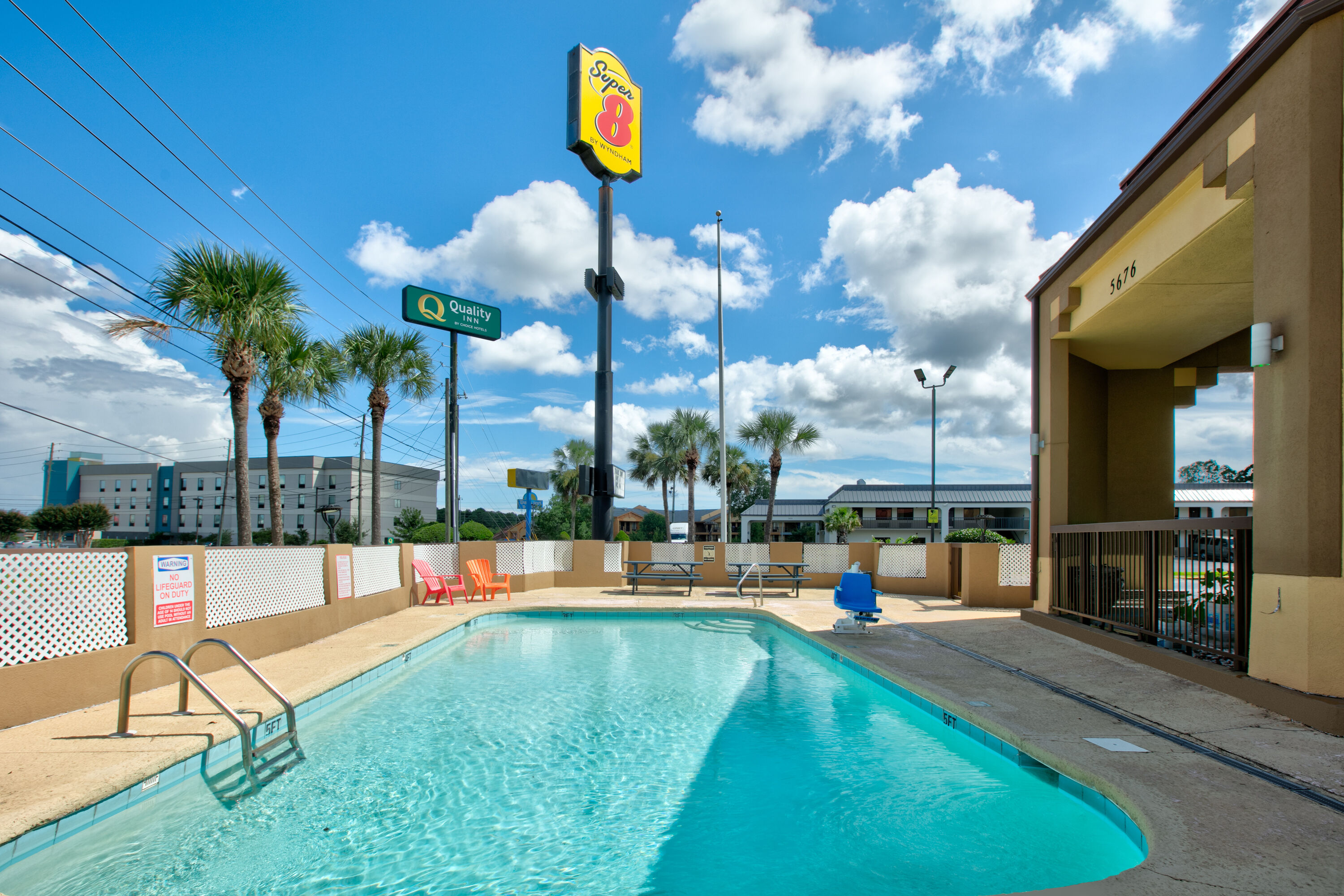 Pool at the Super 8 by Wyndham Mobile/Tillmans Corner in Mobile, Alabama