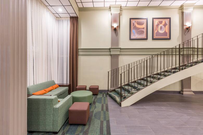 Super 8 Phenix City hotel lobby in Phenix City, Alabama