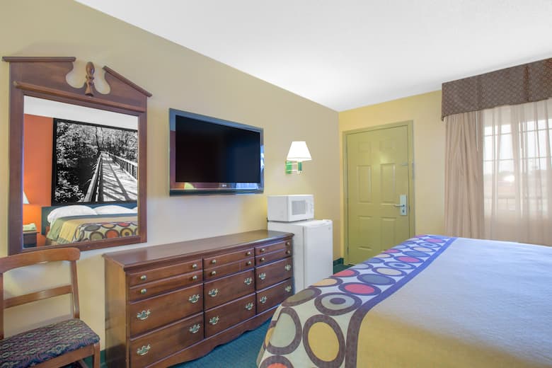 Guest room at the Super 8 Talladega AL in Talladega, Alabama