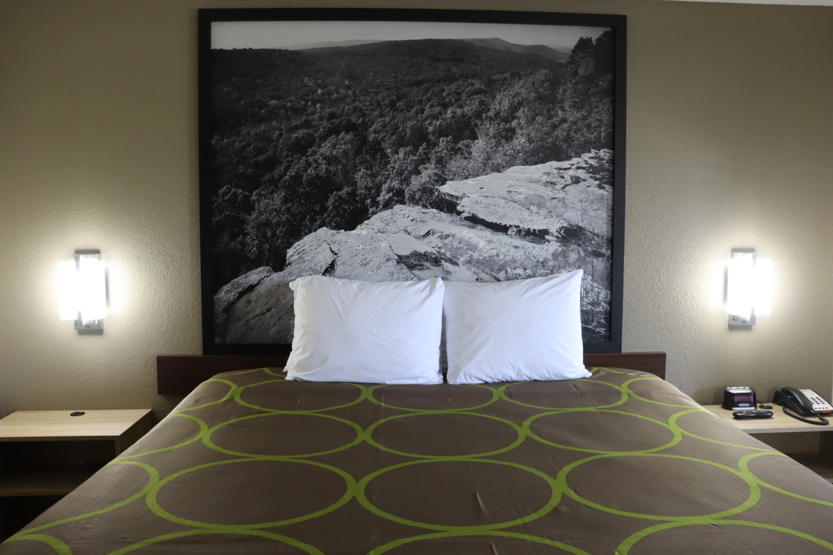 Guest room at the Super 8 by Wyndham Cabot in Cabot, Arkansas