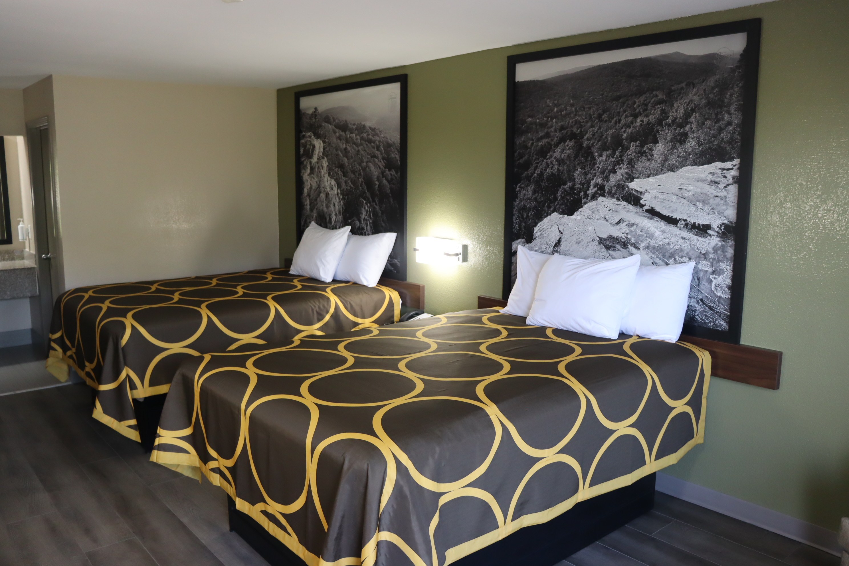 Guest room at the Super 8 by Wyndham Cabot in Cabot, Arkansas