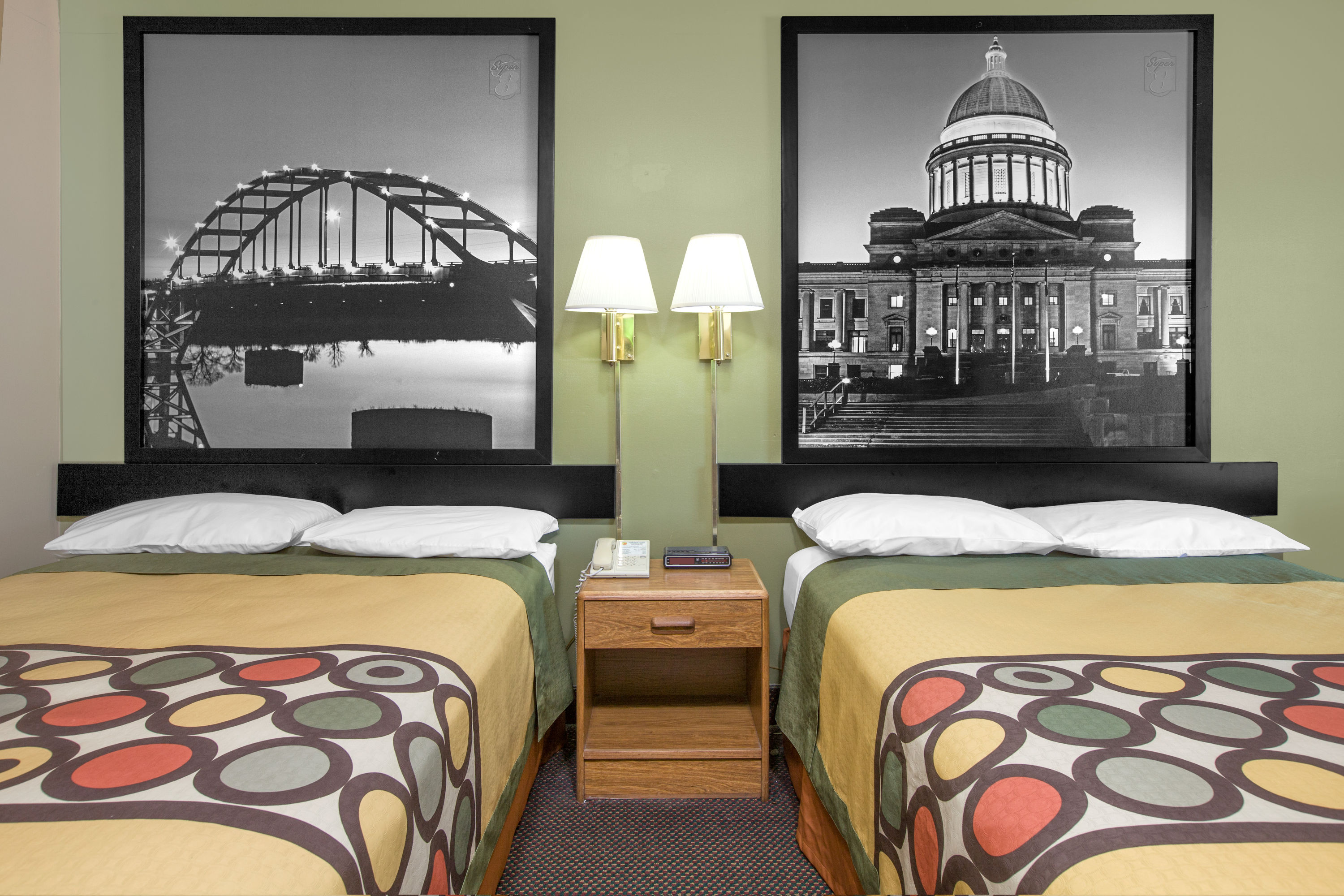 Guest room at the Super 8 by Wyndham Clarksville AR in Clarksville, Arkansas