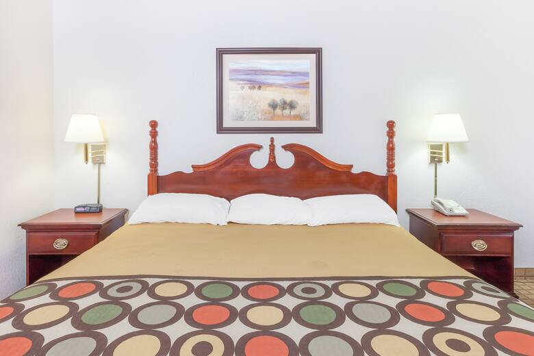Guest room at the Super 8 Conway in Conway, Arkansas