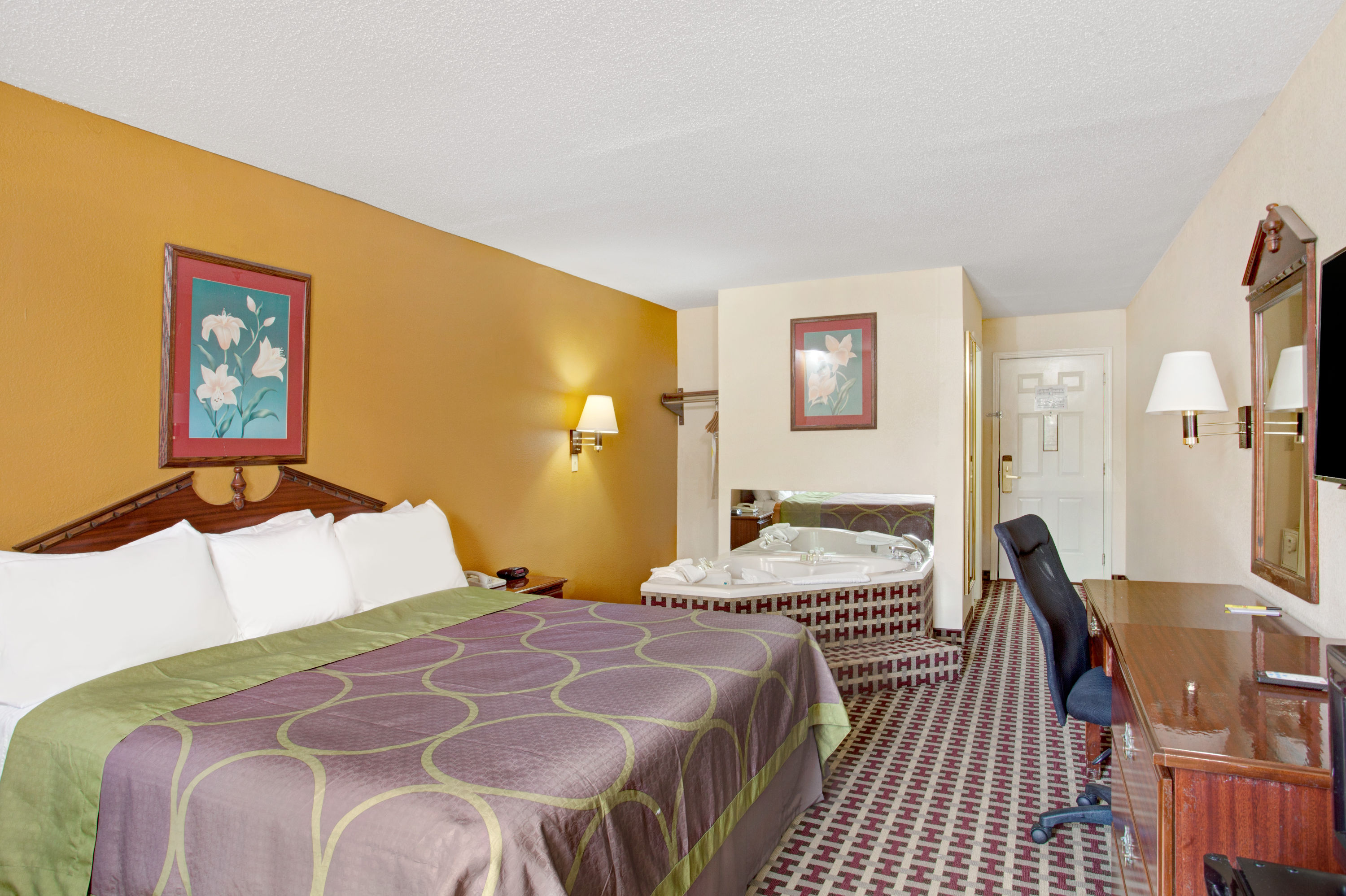 Guest room at the Super 8 by Wyndham Forrest City AR in Forrest City, Arkansas