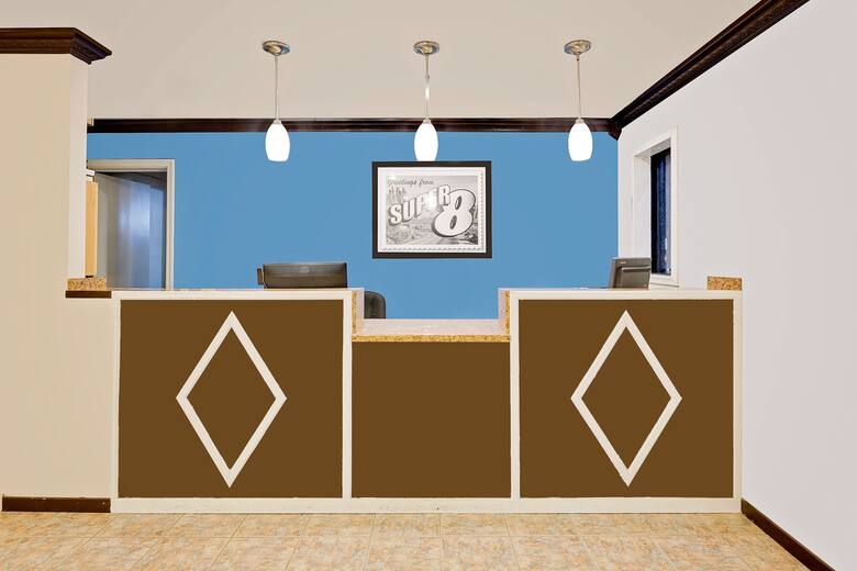 Super 8 Hazen hotel lobby in Hazen, Arkansas