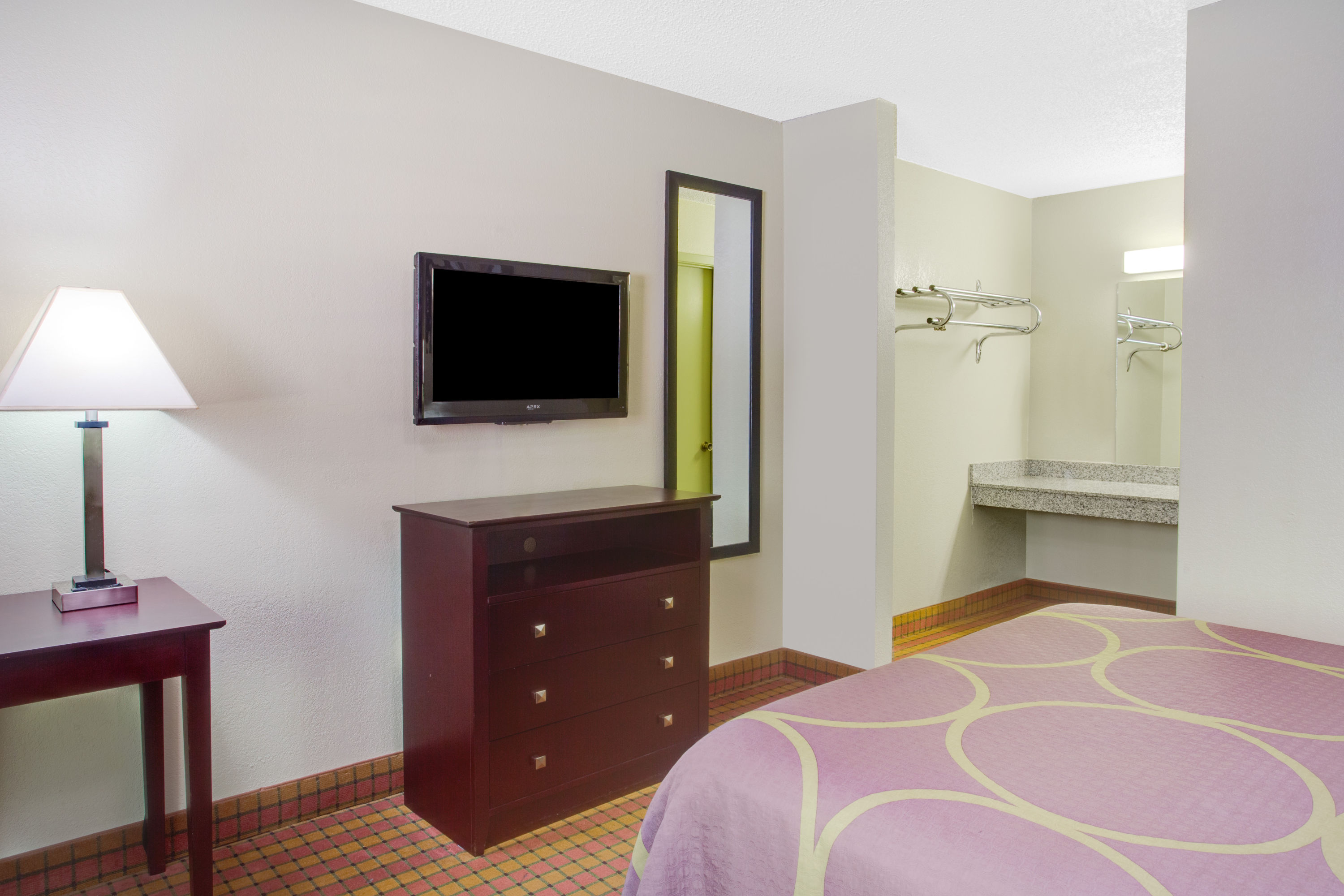 Guest room at the Super 8 by Wyndham Monticello AR in Monticello, Arkansas