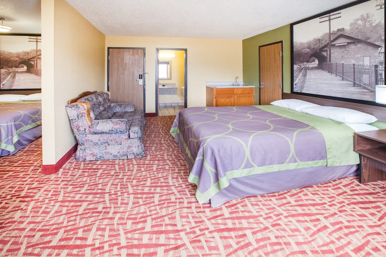 Guest room at the Super 8 Van Buren/Ft. Smith Area in Van Buren, Arkansas