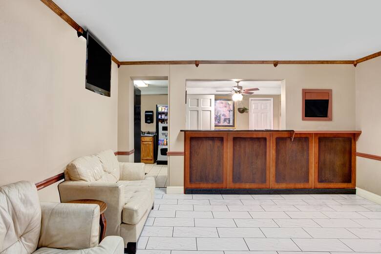 Super 8 West Memphis hotel lobby in West Memphis, Arkansas