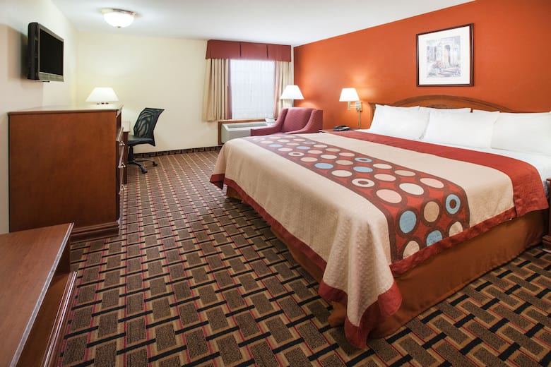 Guest room at the Super 8 White Hall in White Hall, Arkansas