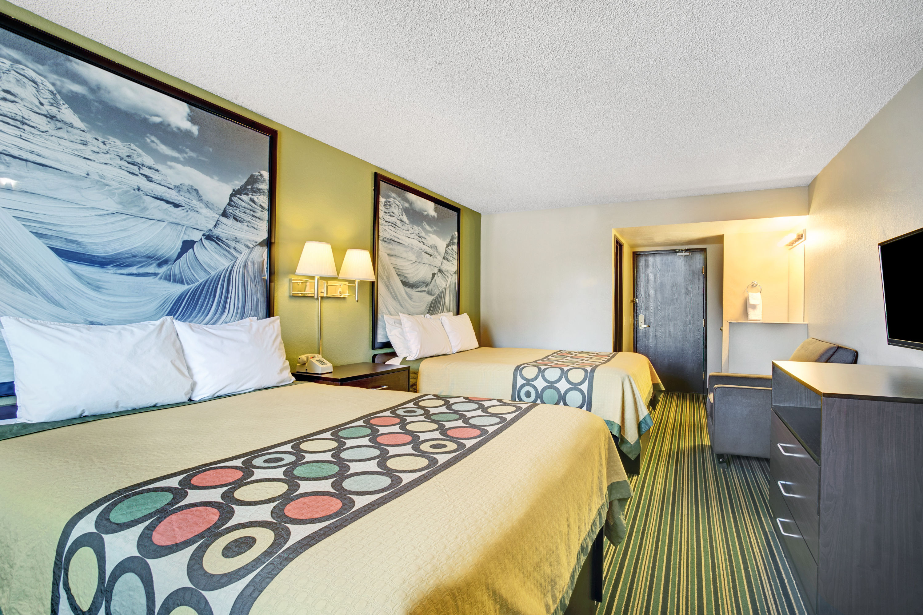 Guest room at the Super 8 by Wyndham Casa Grande in Casa Grande, Arizona