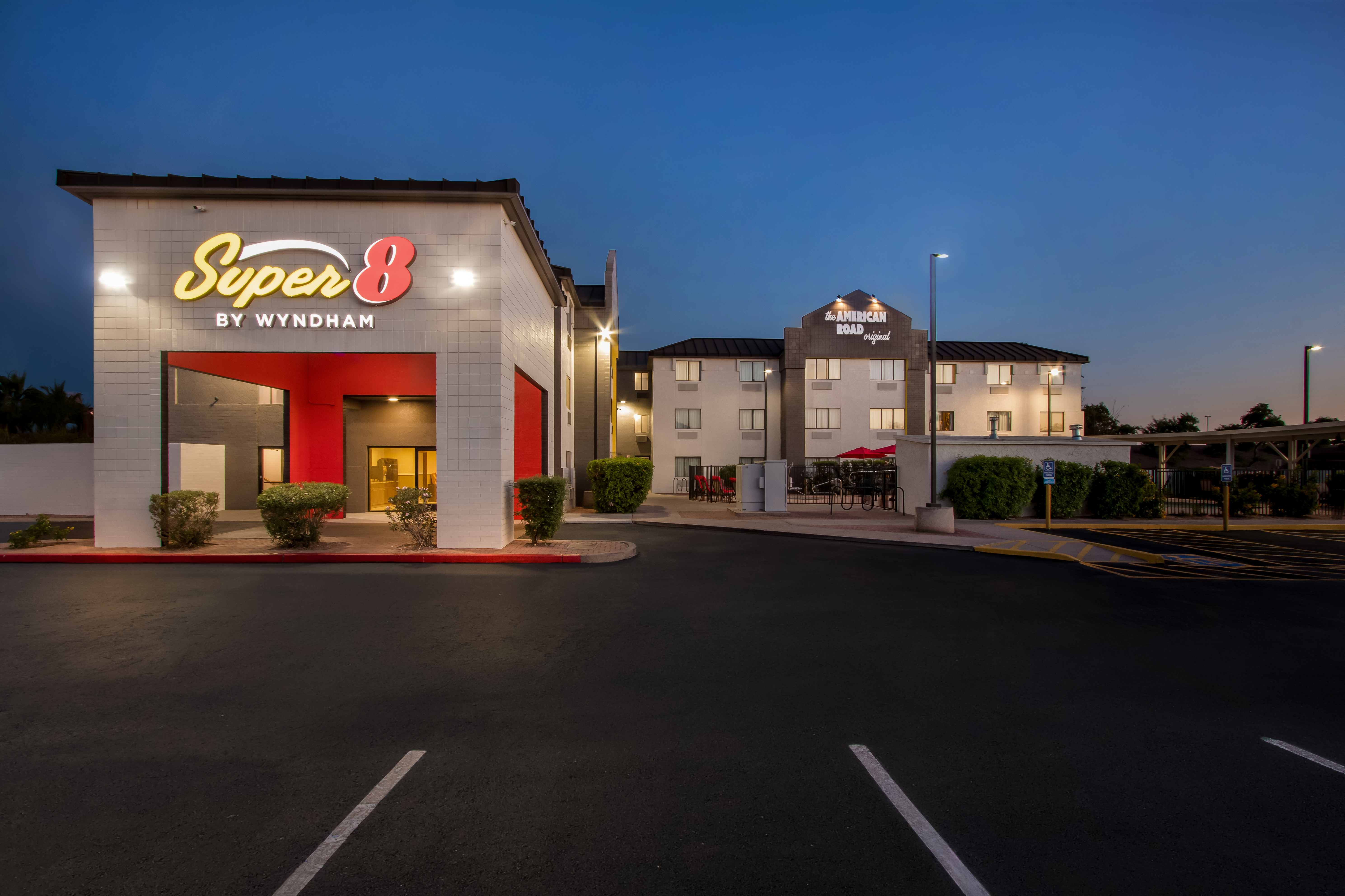 Exterior of Super 8 by Wyndham - Mesa/Gilbert hotel in Mesa, Arizona