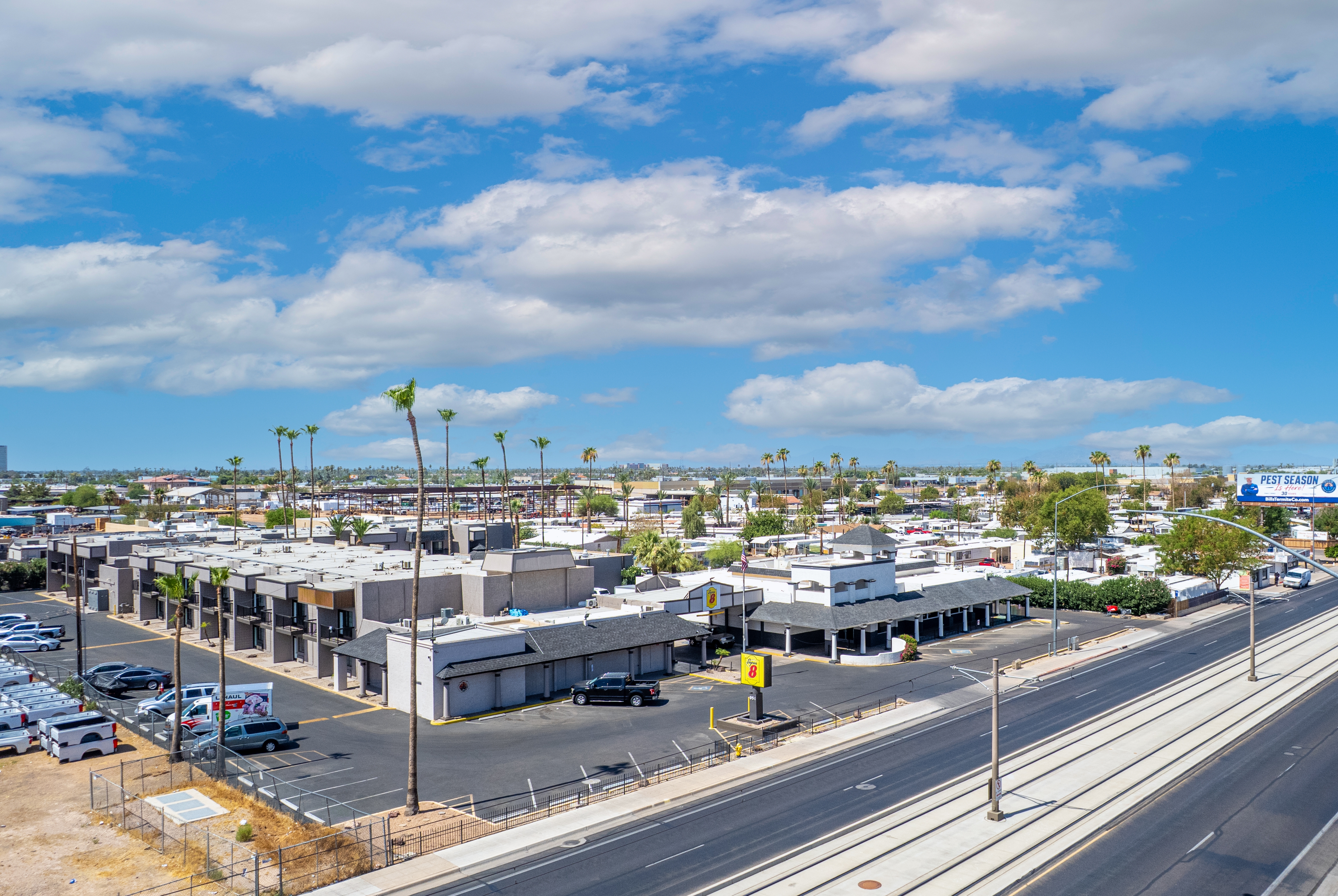 Exterior Day Image of Super 8 by Wyndham Mesa Downtown Near Convention Center hotel in Mesa, Arizona