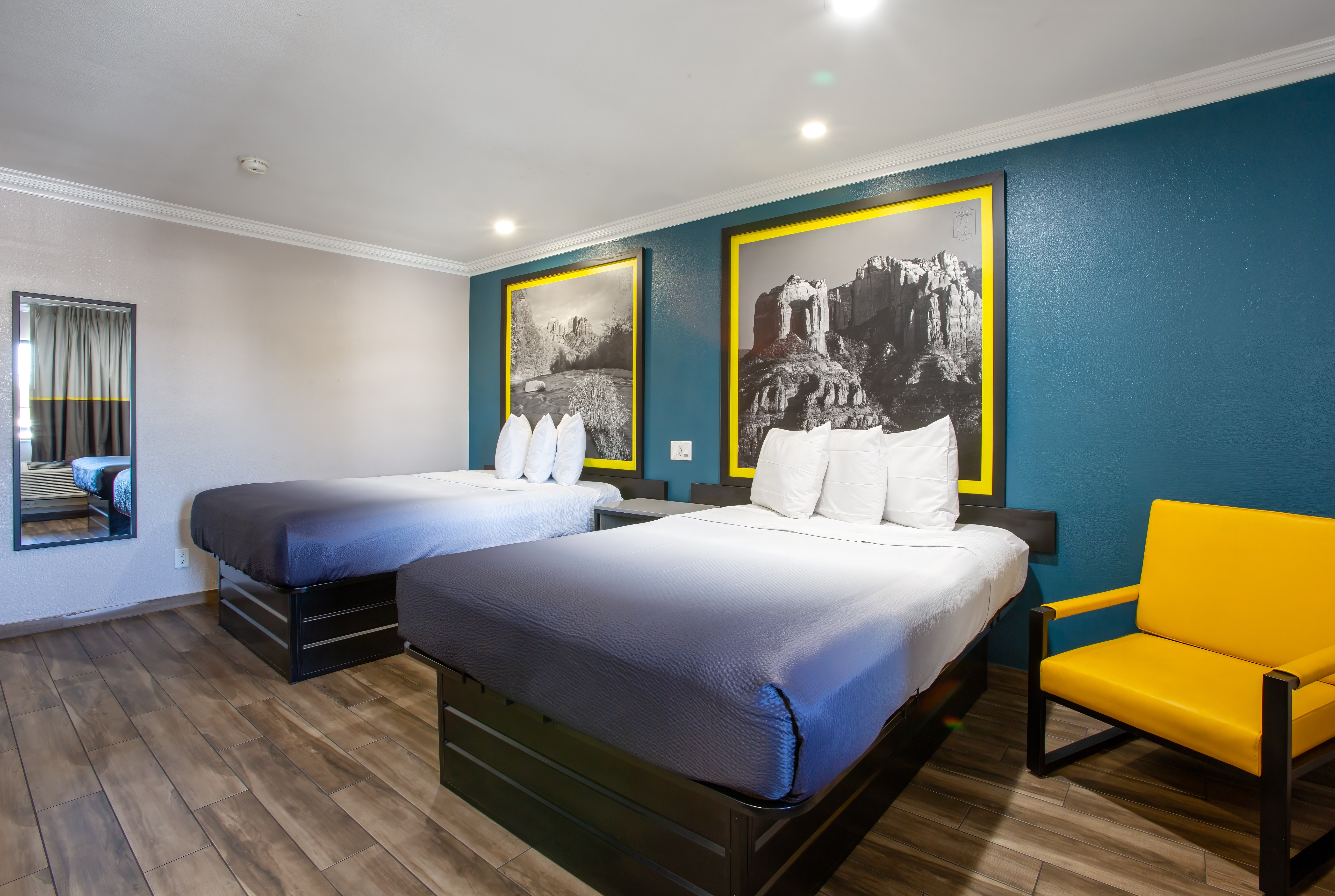 Guest room at the Super 8 by Wyndham Mesa Downtown Near Convention Center in Mesa, Arizona