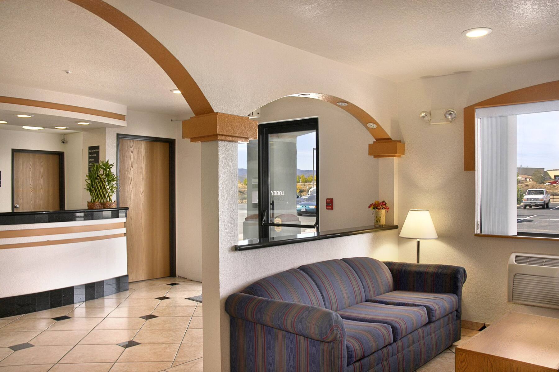 Super 8 Prescott Valley hotel lobby in Prescott Valley, Arizona Super 8 Prescott Valley hotel lobby in Prescott Valley, Arizona
