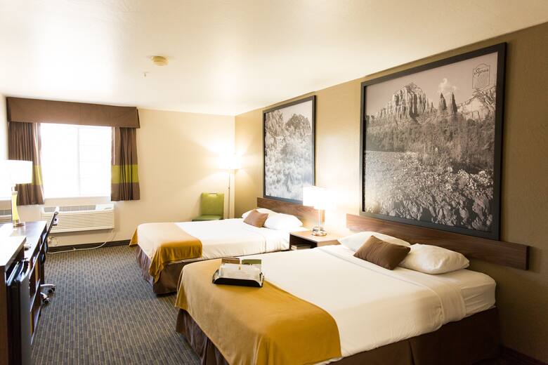 Guest room at the Super 8 Wickenburg AZ in Wickenburg, Arizona