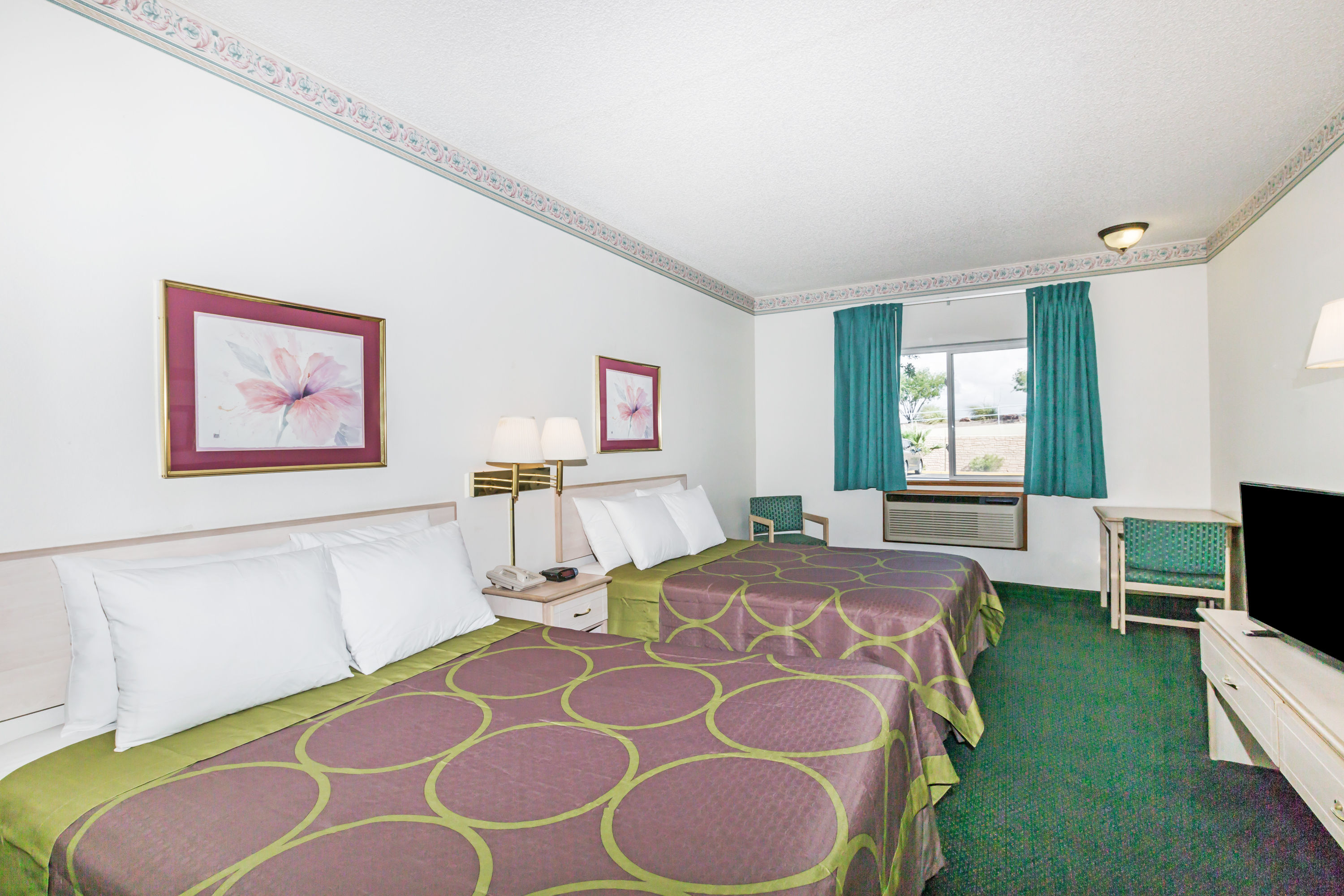 Guest room at the Super 8 by Wyndham Willcox in Willcox, Arizona