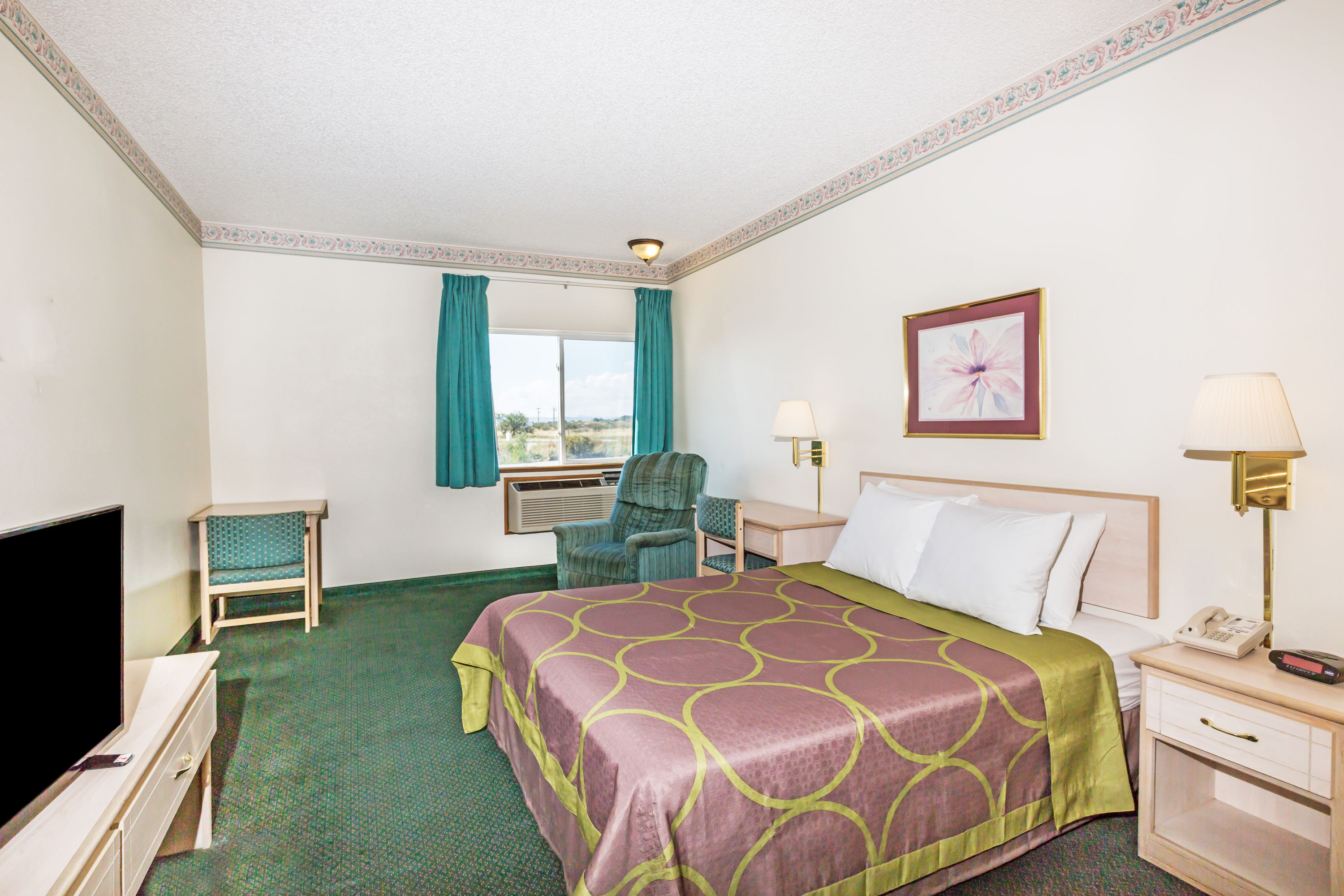 Guest room at the Super 8 by Wyndham Willcox in Willcox, Arizona