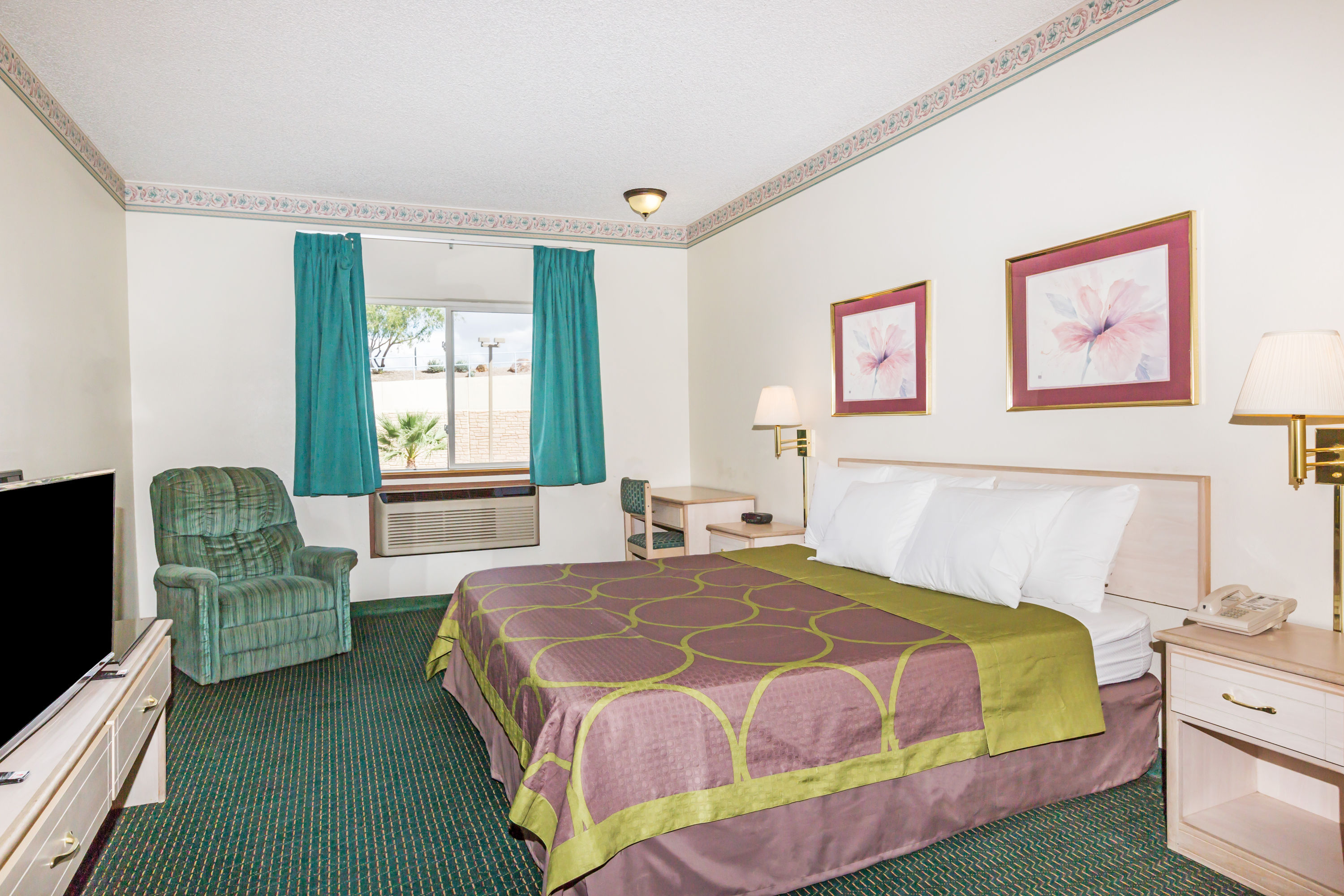 Guest room at the Super 8 by Wyndham Willcox in Willcox, Arizona