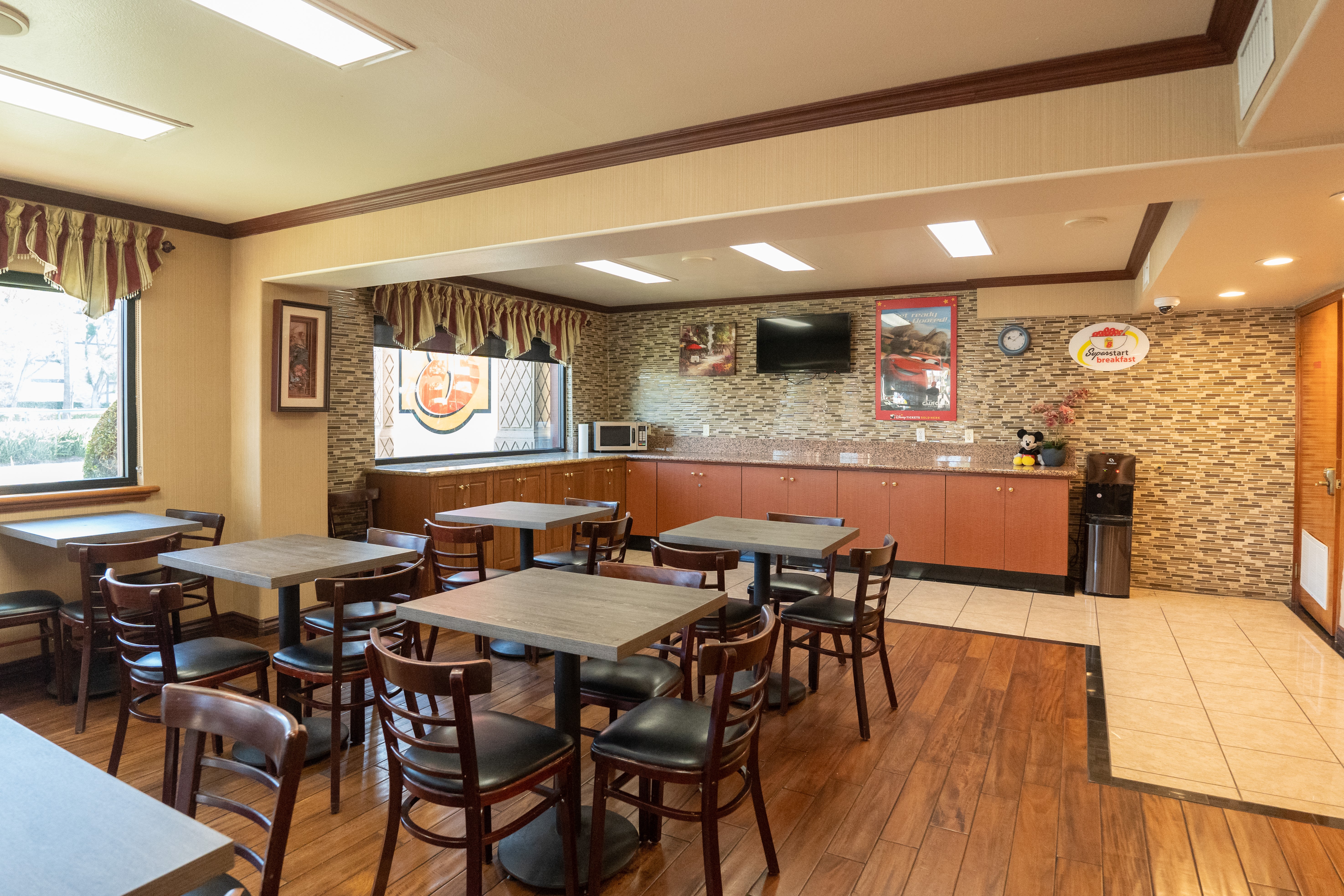 Free breakfast at Super 8 by Wyndham Anaheim/Disneyland Drive in Anaheim, California