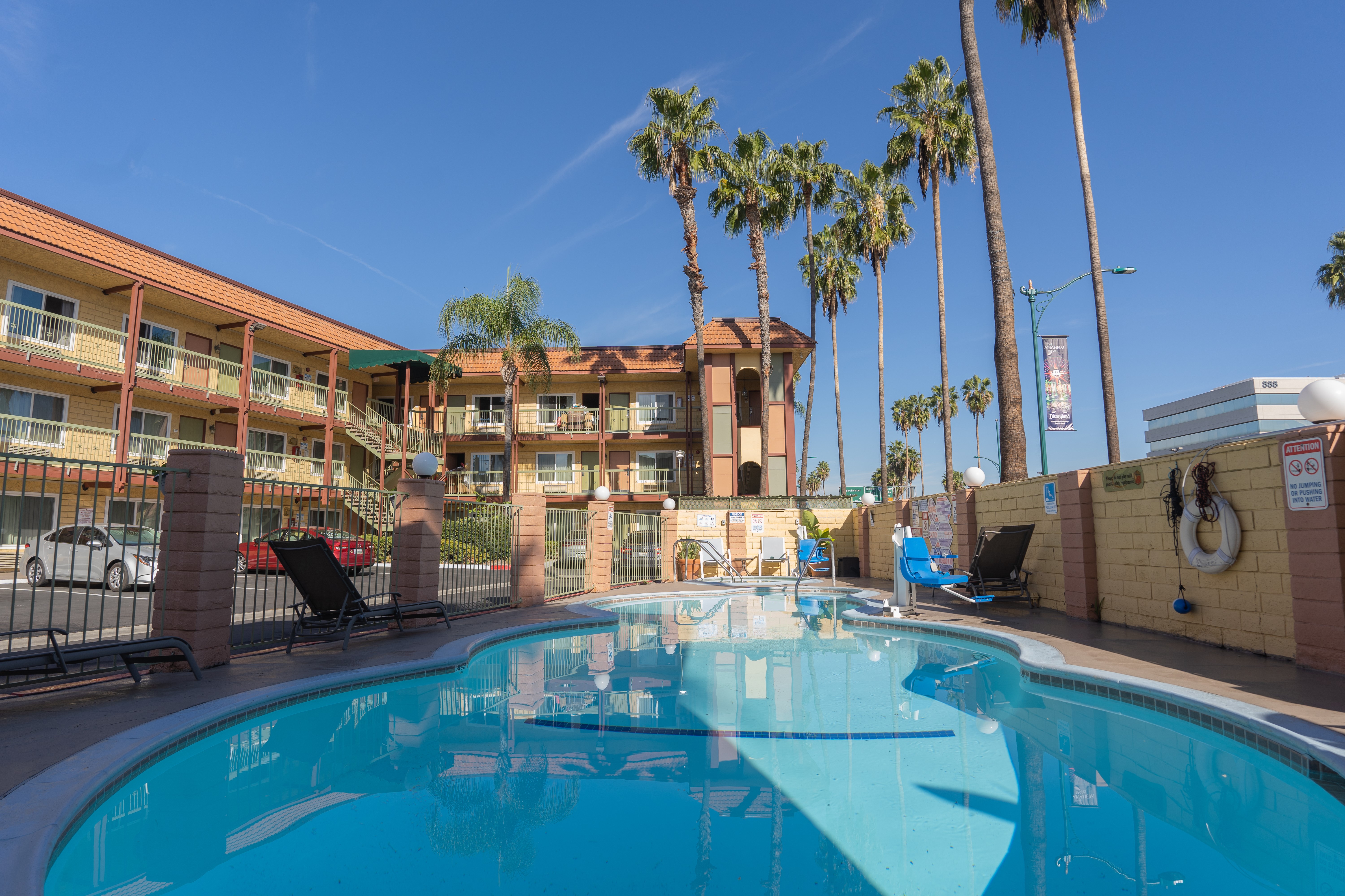 Pool at the Super 8 by Wyndham Anaheim/Disneyland Drive in Anaheim, California