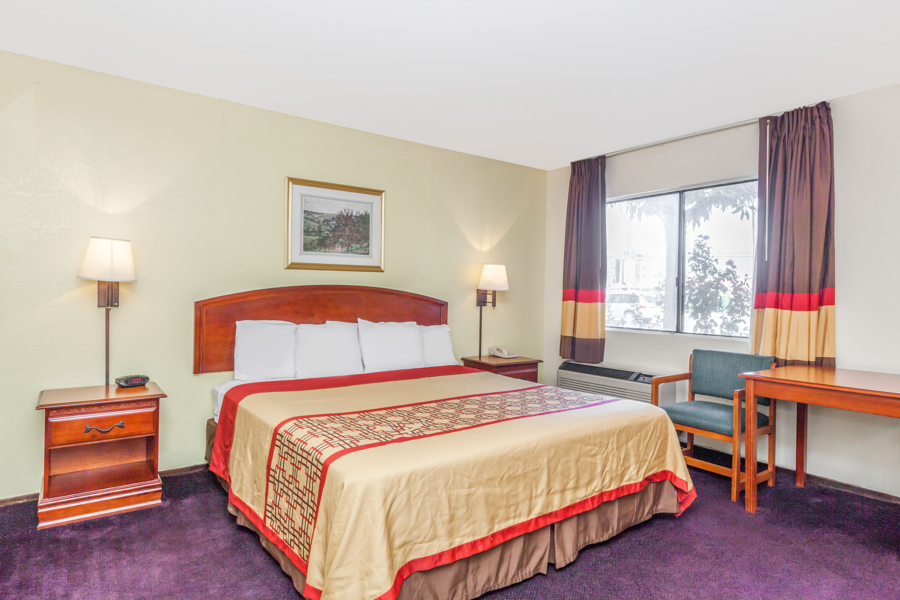 Guest room at the Super 8 by Wyndham Bakersfield/Central in Bakersfield, California