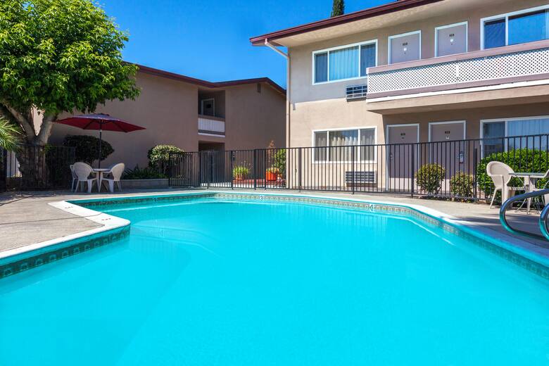 Pool at the Super 8 Canoga Park in Canoga Park, California