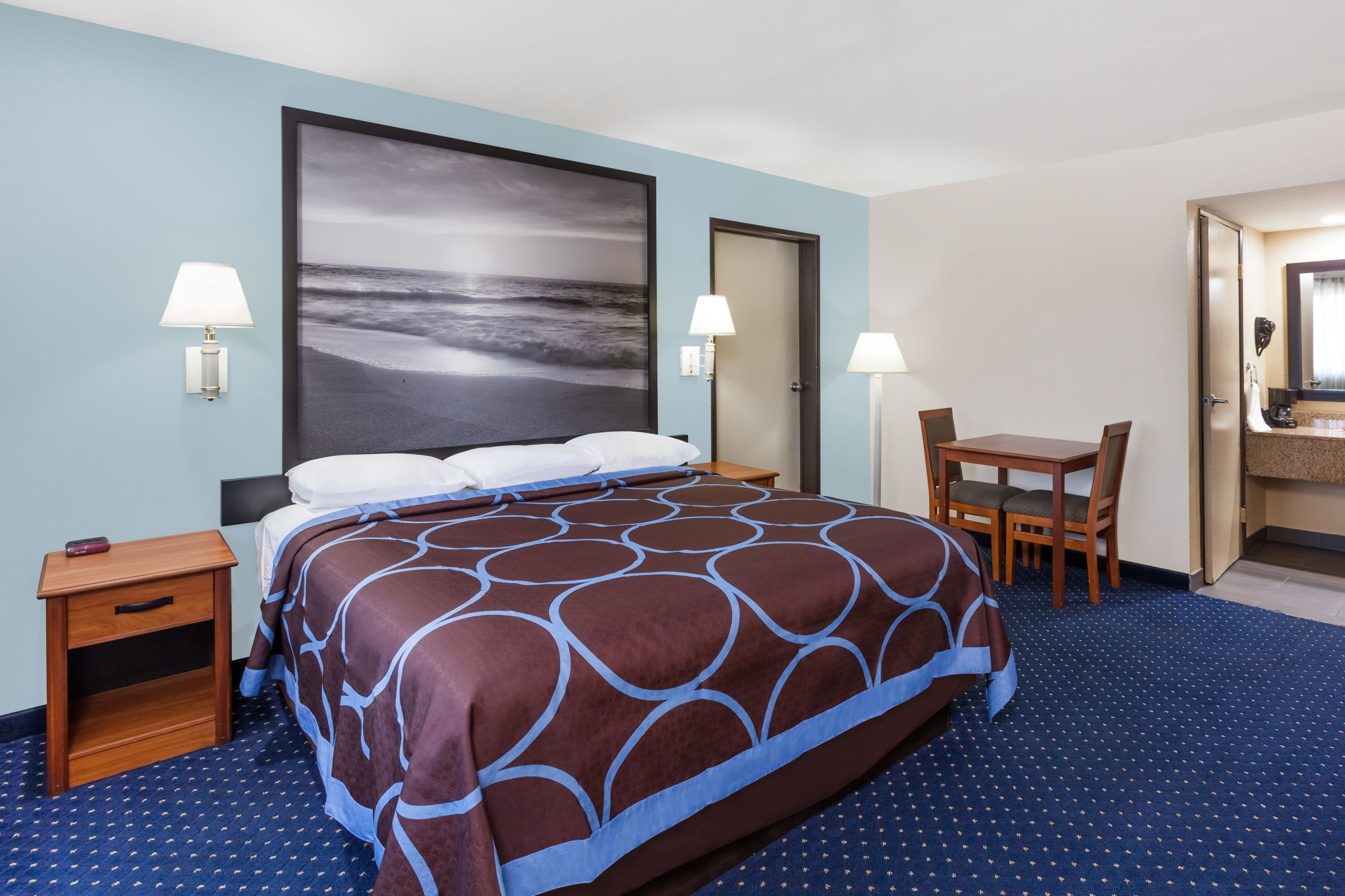 Guest room at the Super 8 by Wyndham El Cajon/San Diego in El Cajon, California