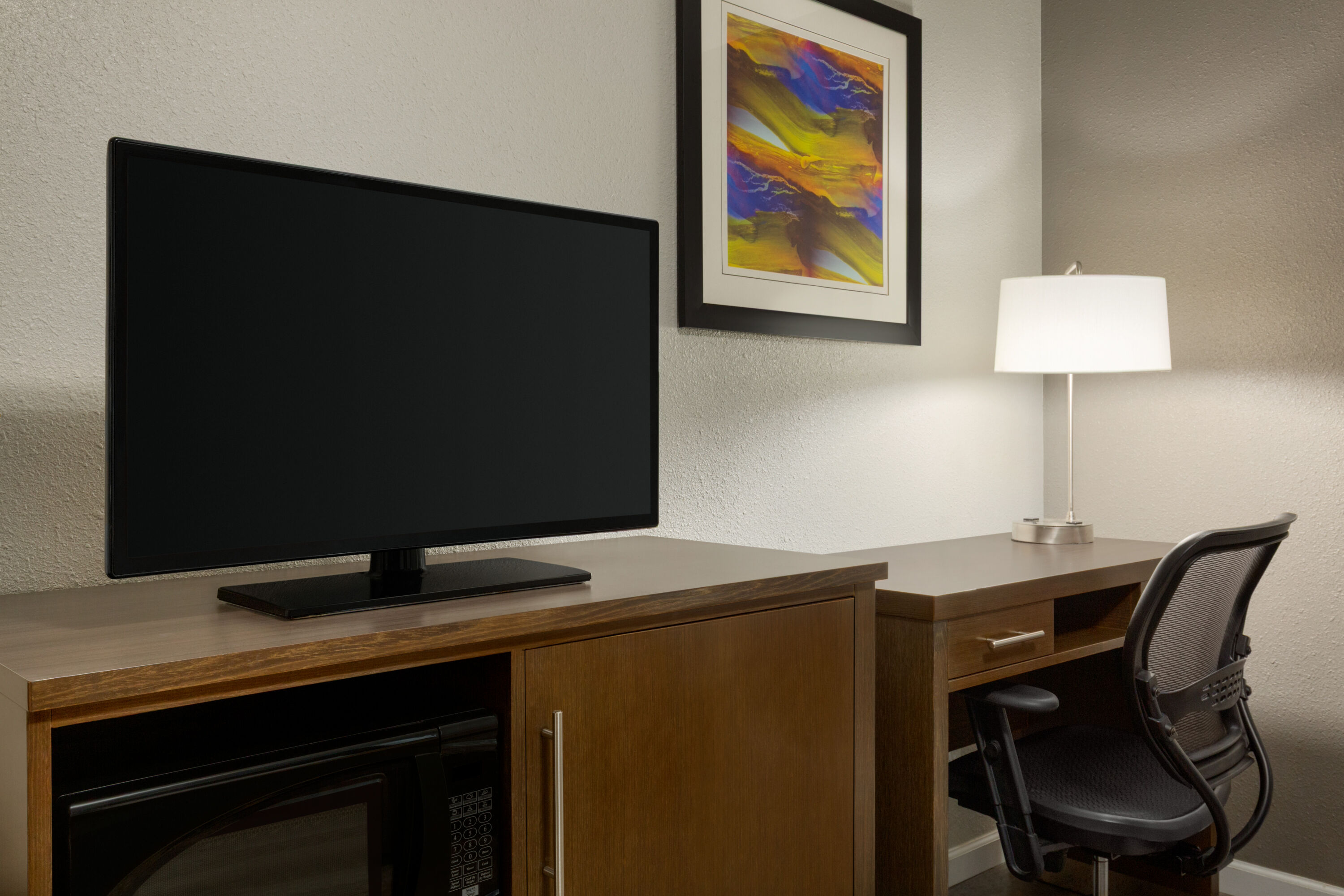 Guest room at the Super 8 by Wyndham Eureka in Eureka, California