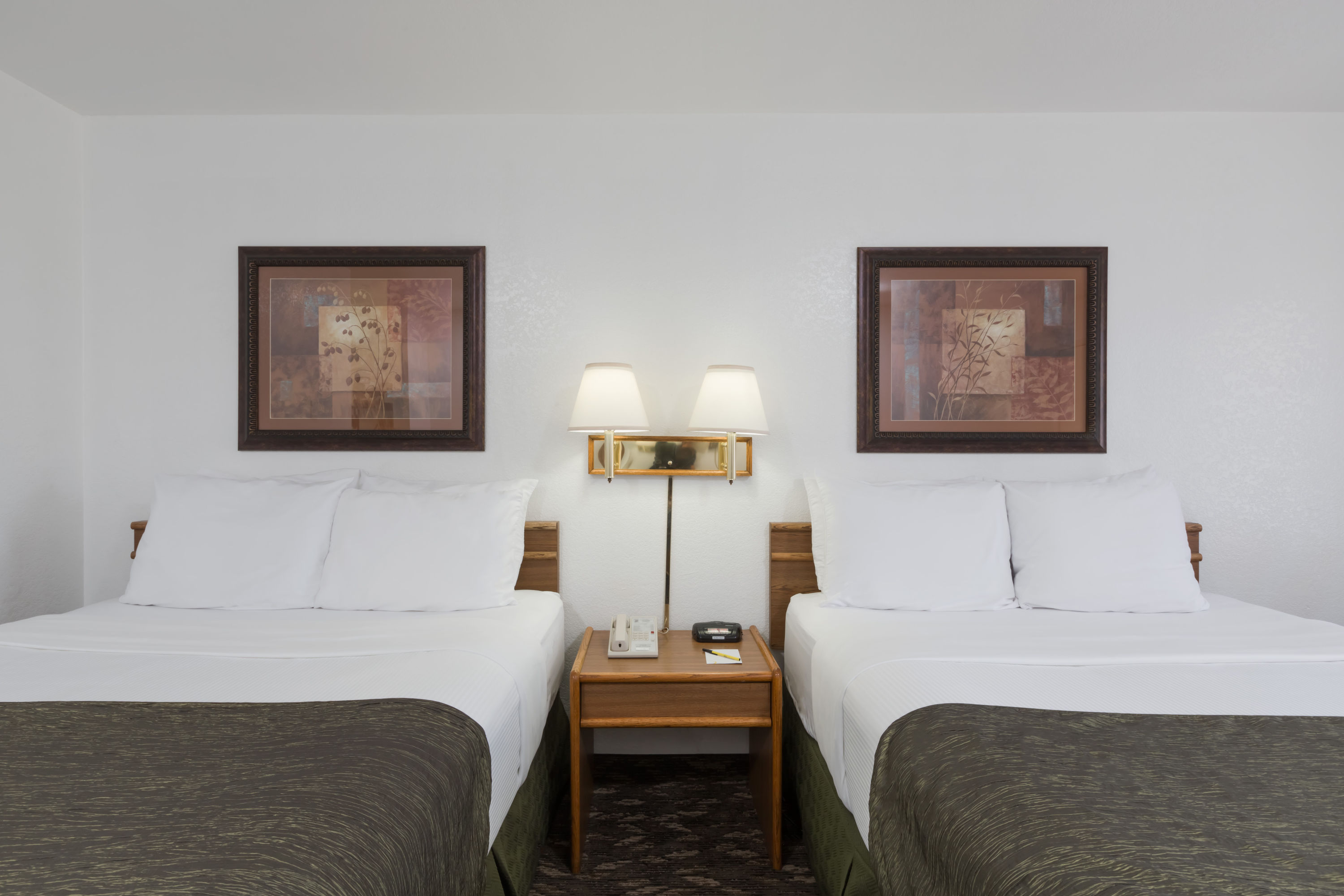 Guest room at the Super 8 by Wyndham Fort Bragg in Fort Bragg, California