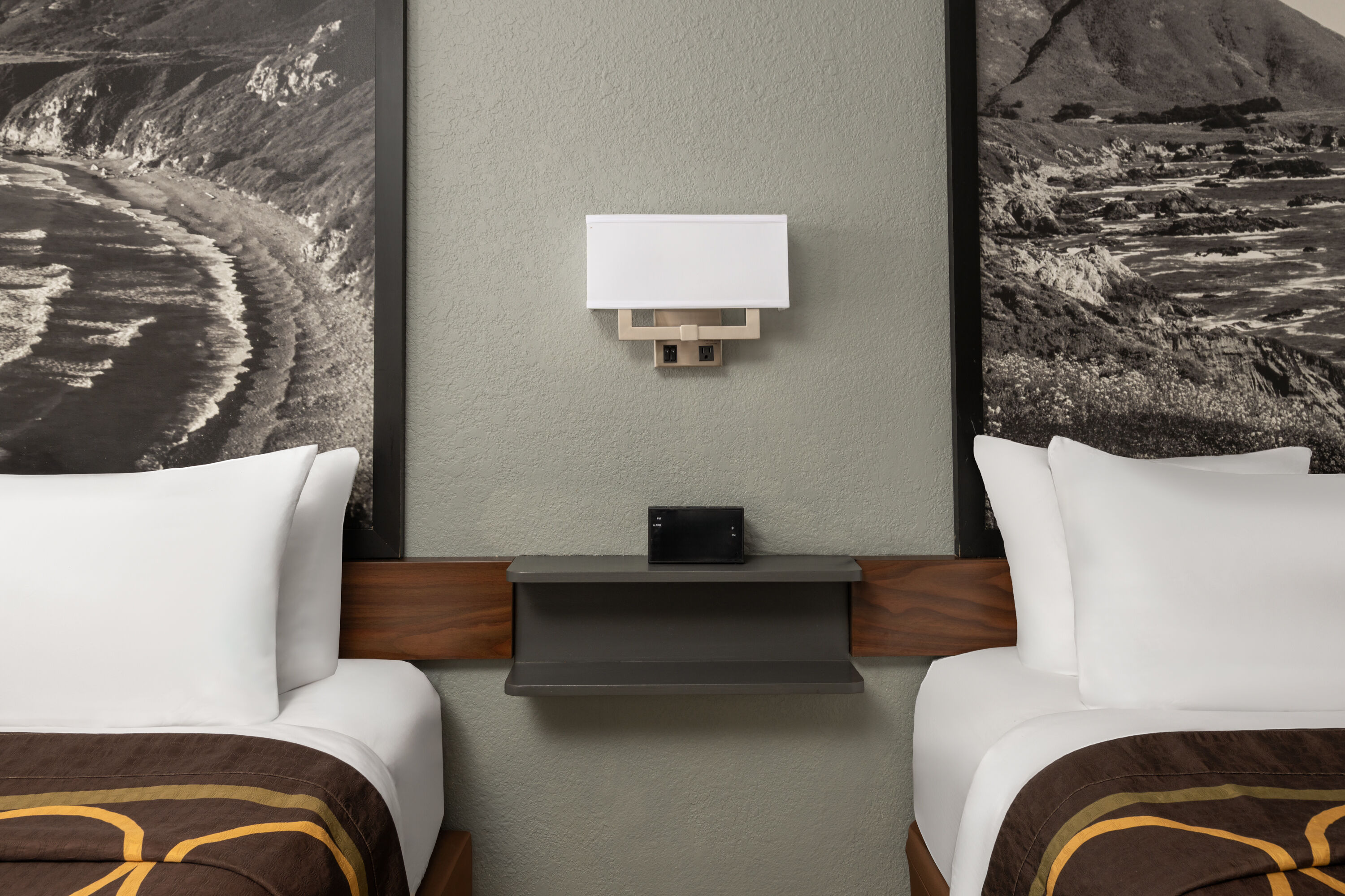 Guest room at the Super 8 by Wyndham Fort Bragg in Fort Bragg, California