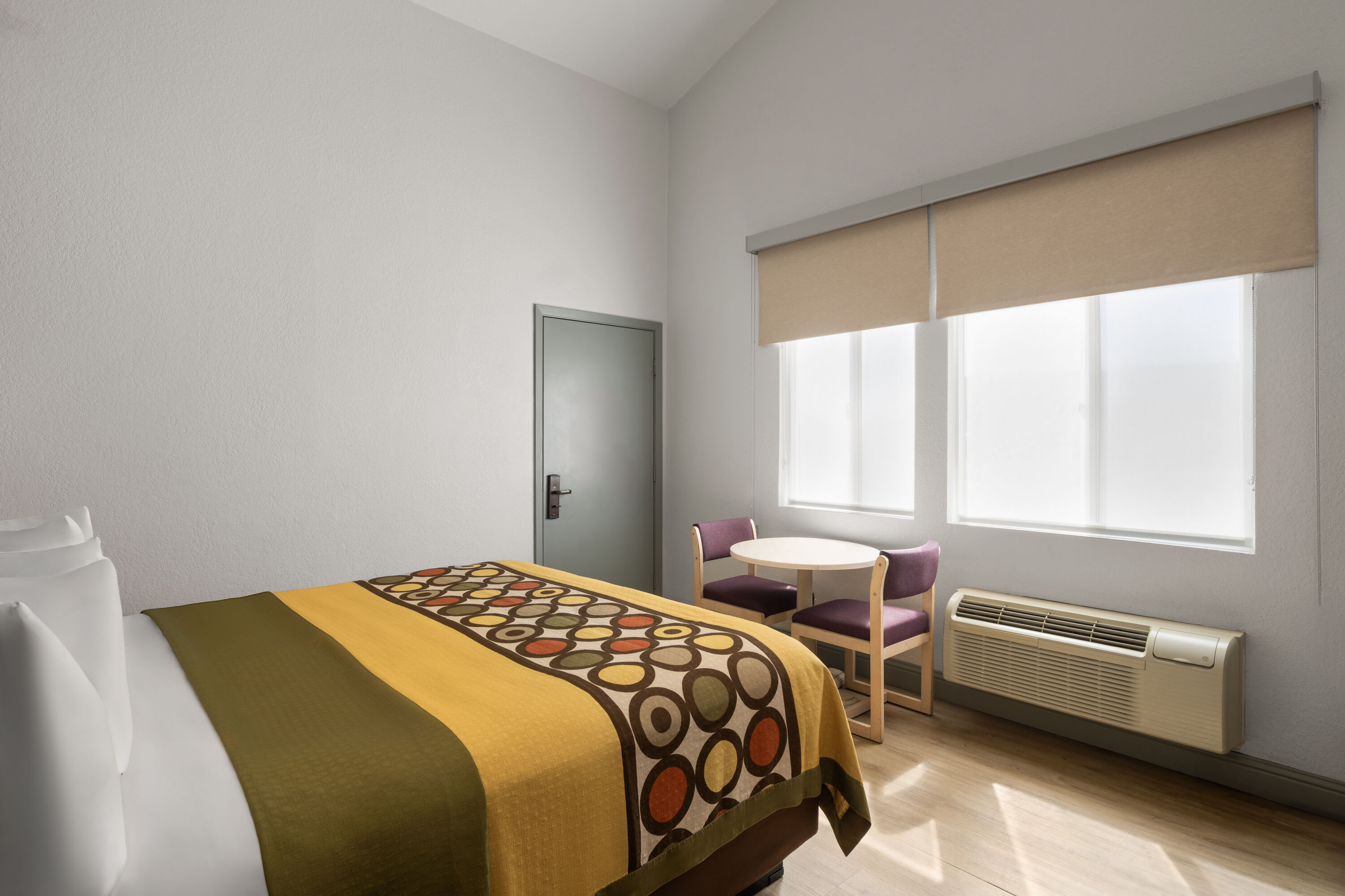 Guest room at the Super 8 by Wyndham Fort Bragg in Fort Bragg, California