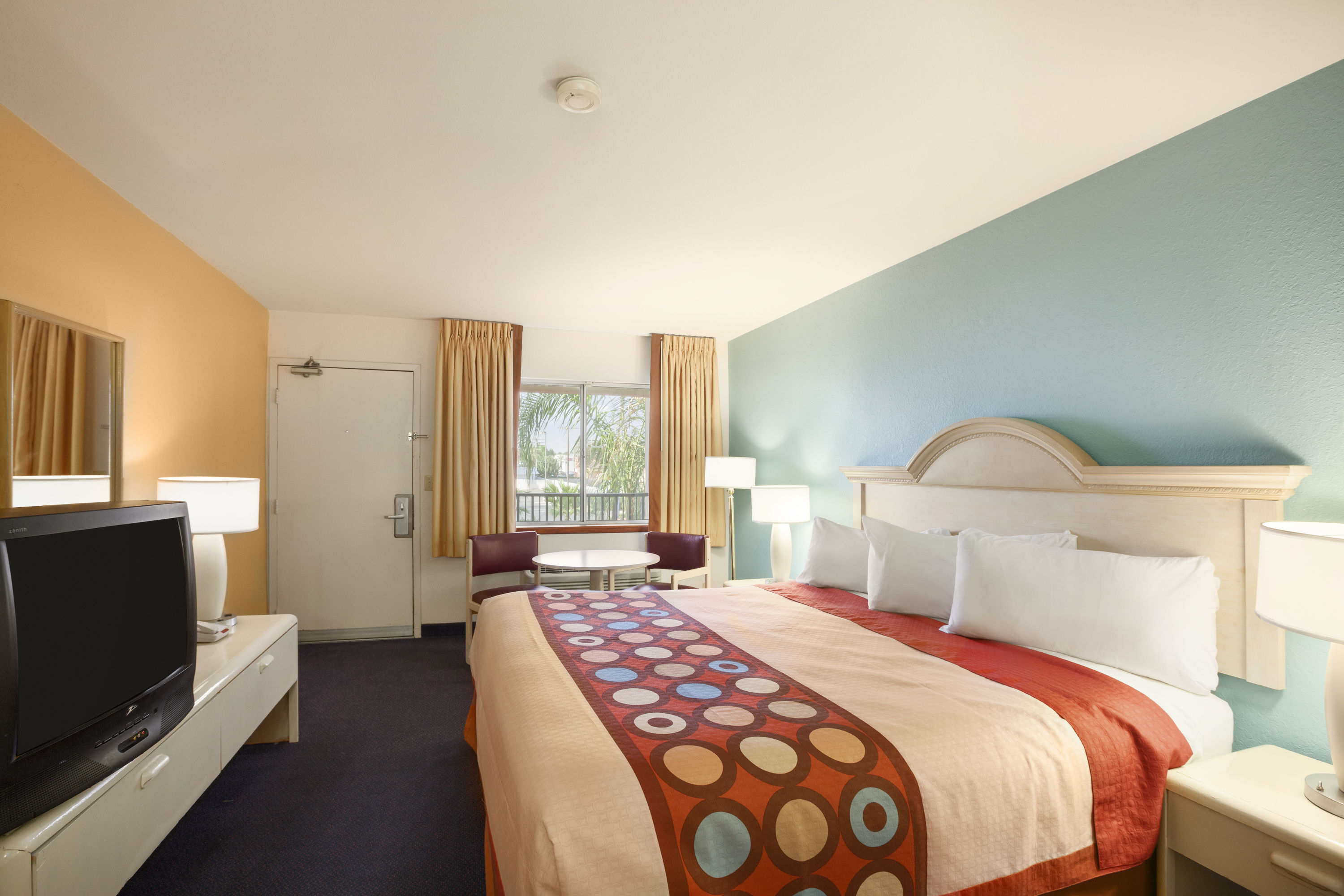 Guest room at the Super 8 by Wyndham Indio in Indio, California