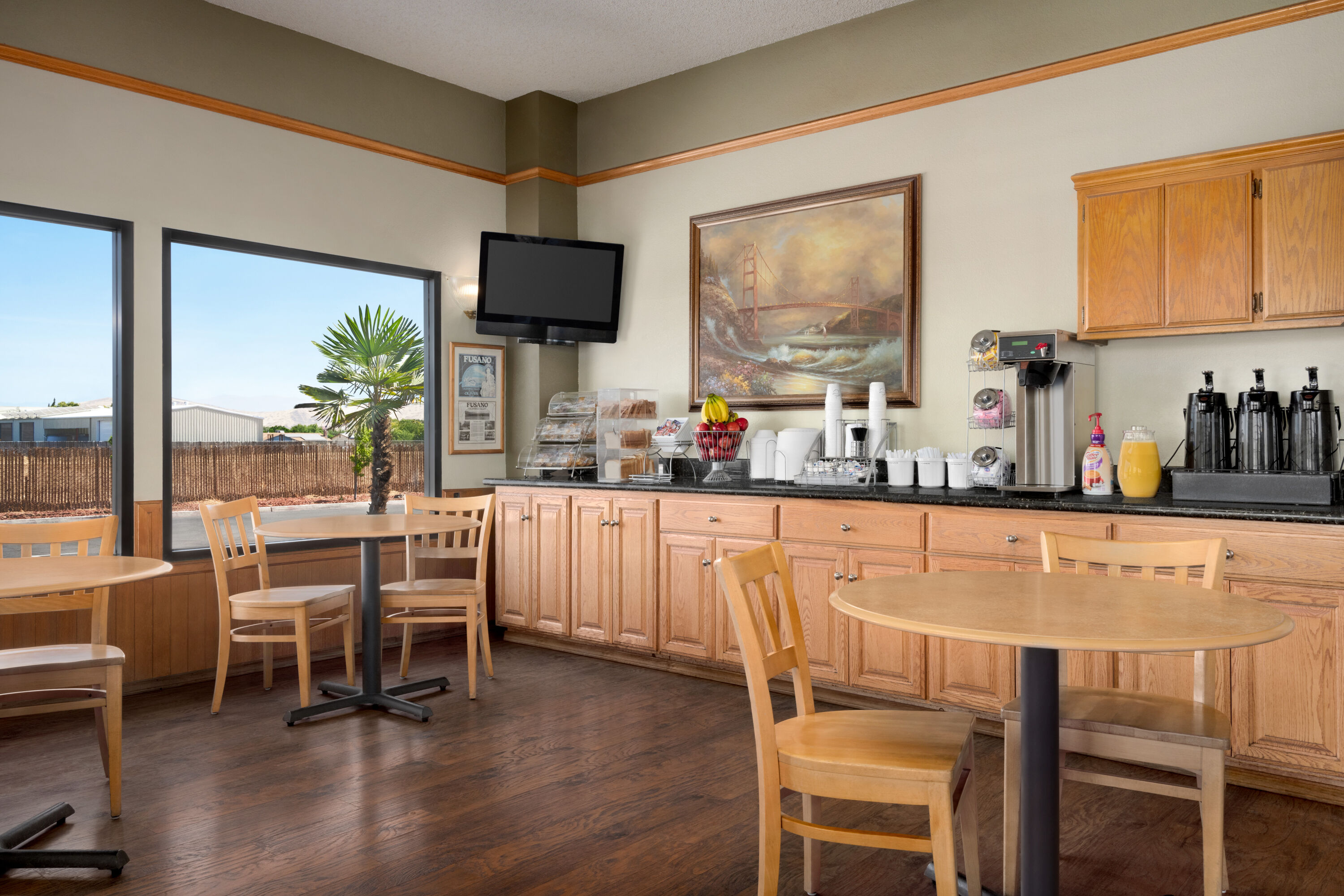 Free breakfast at Super 8 by Wyndham Lindsay Olive Tree in Lindsay, California