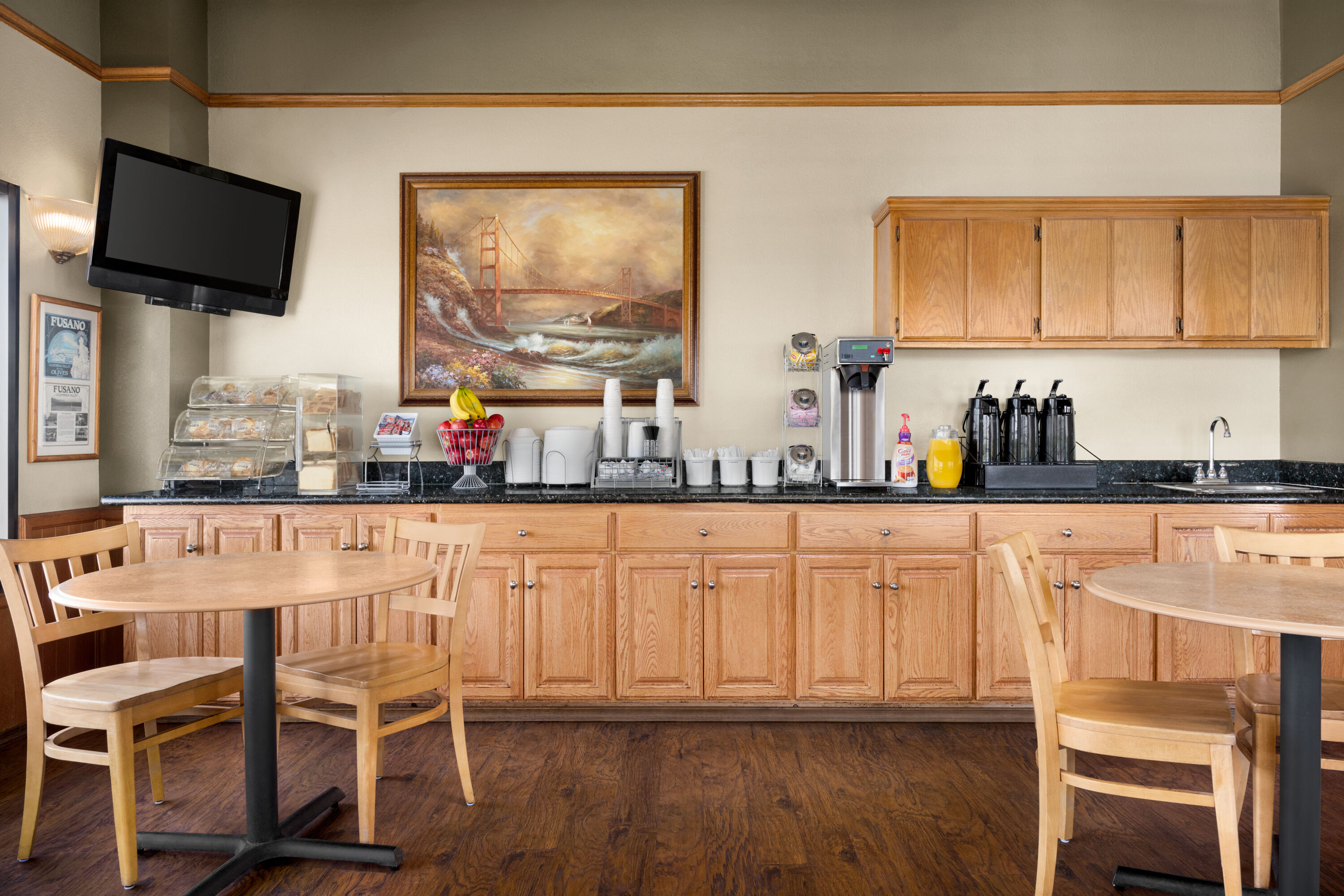 Free breakfast at Super 8 by Wyndham Lindsay Olive Tree in Lindsay, California