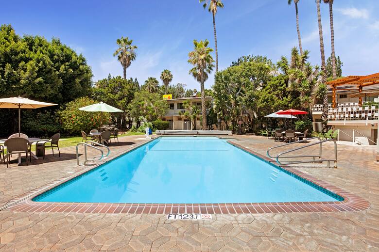 Pool at the Super 8 Long Beach in Long Beach, California