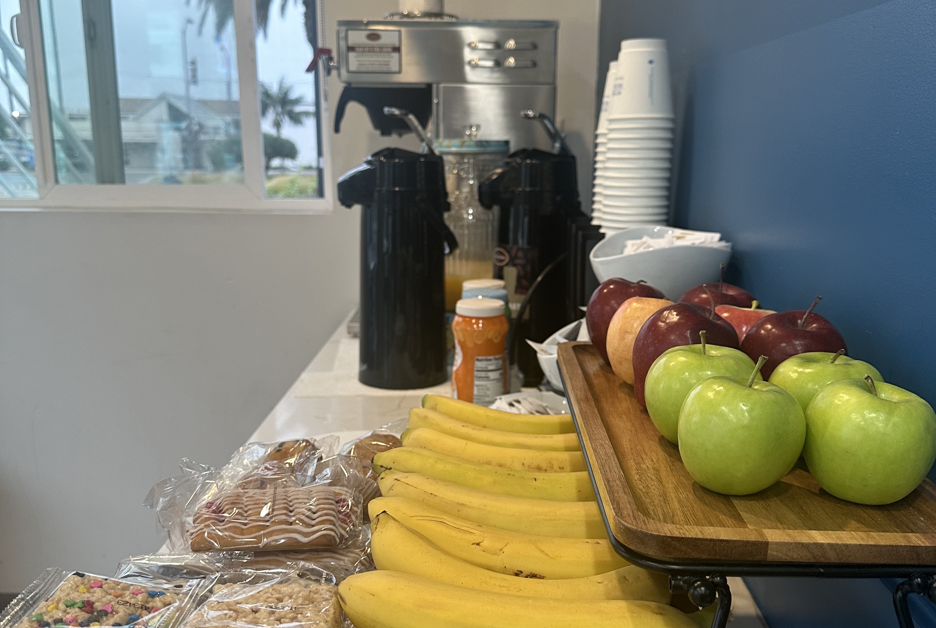 Free breakfast at Super 8 by Wyndham Oceanside Downtown in Oceanside, California