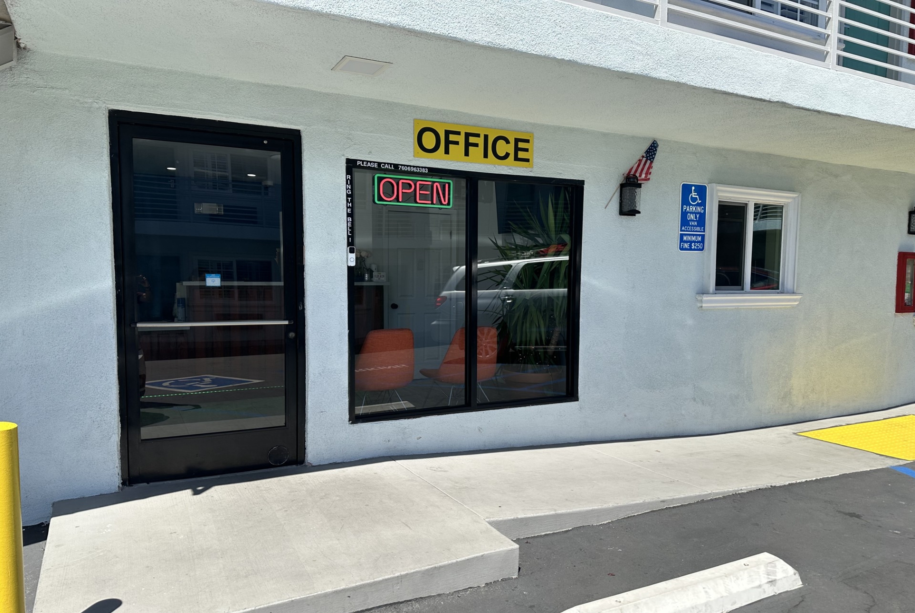 Exterior of Super 8 by Wyndham Oceanside Downtown hotel in Oceanside, California