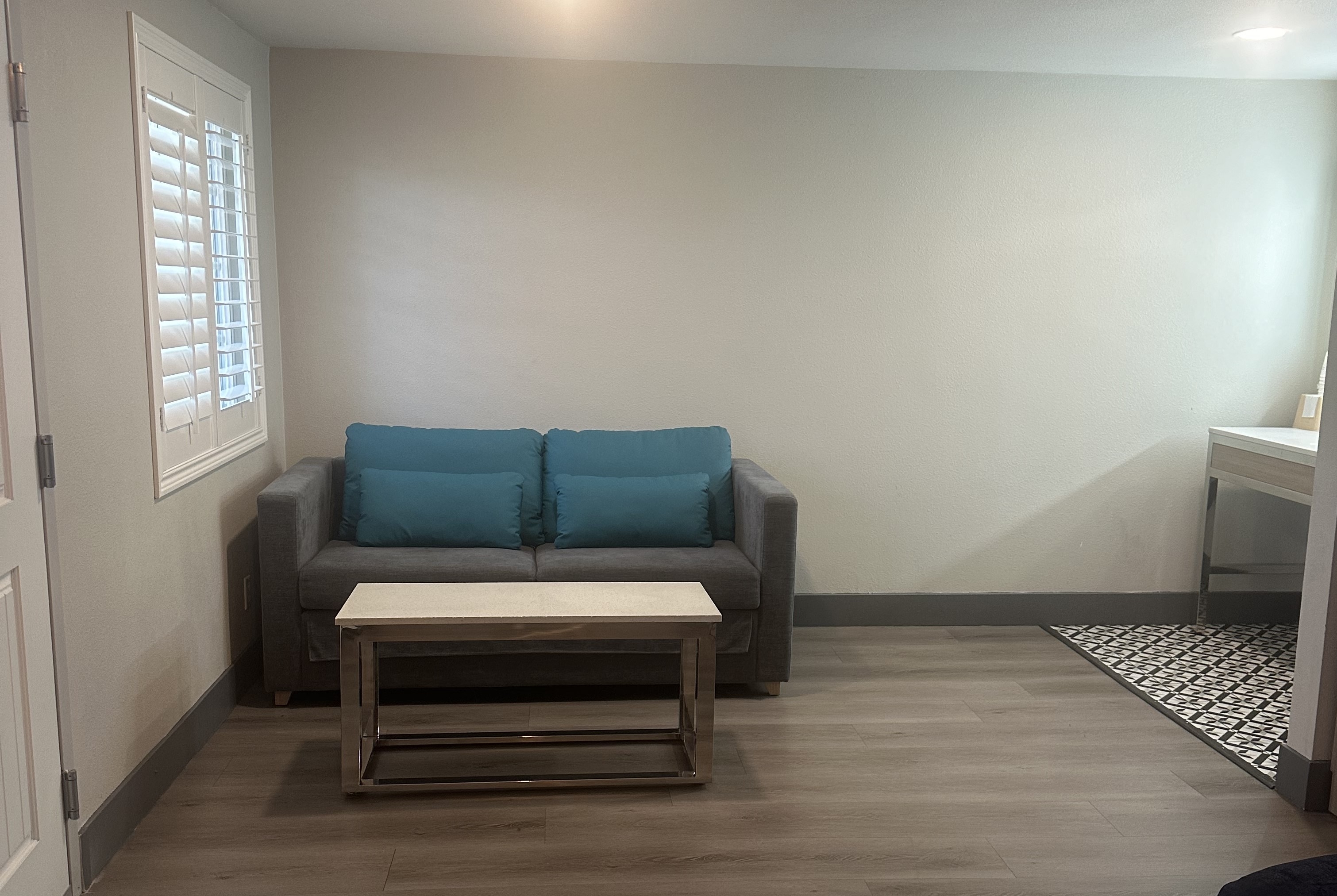 Guest room at the Super 8 by Wyndham Oceanside Downtown in Oceanside, California