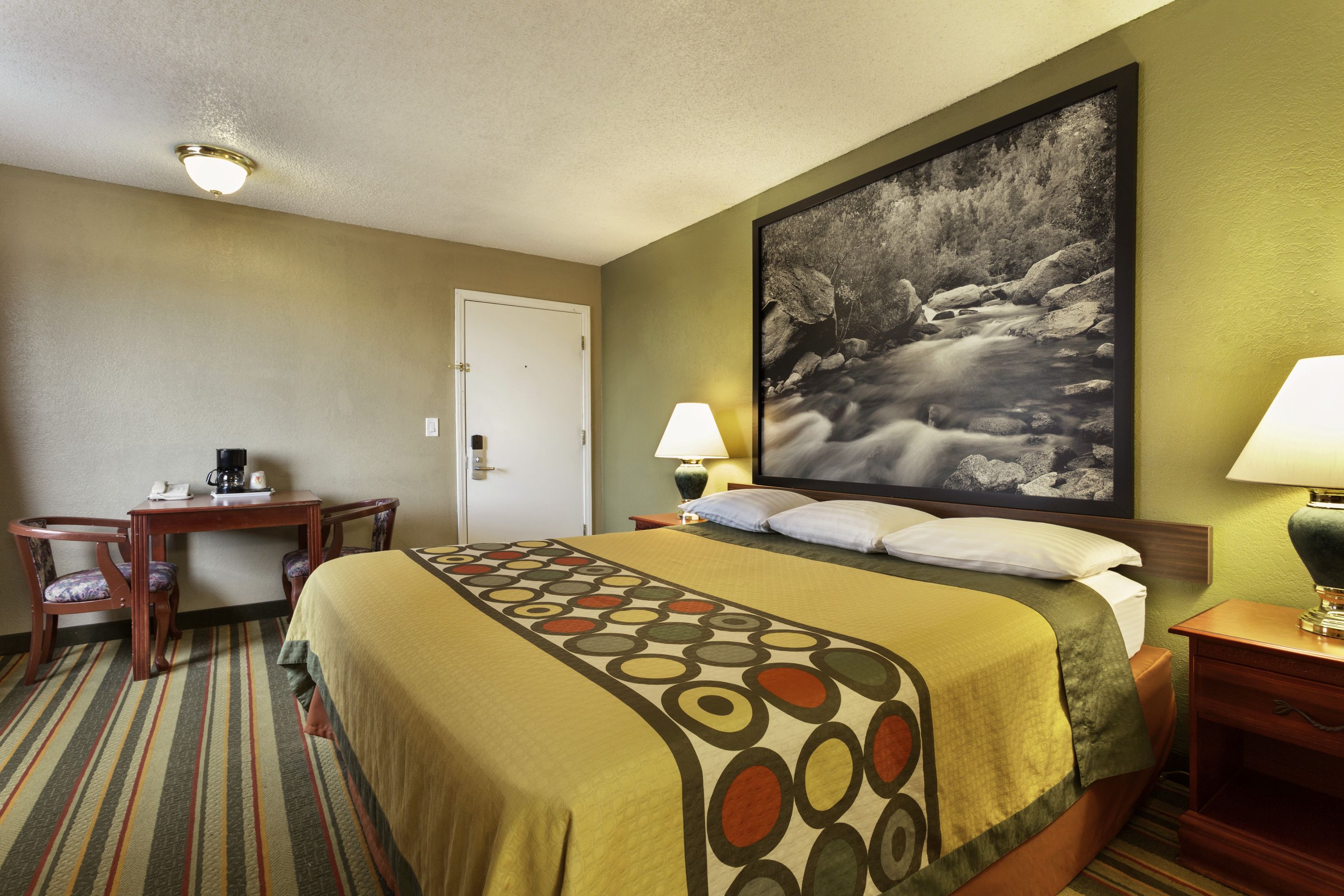 Guest room at the Super 8 by Wyndham Ridgecrest in Ridgecrest, California